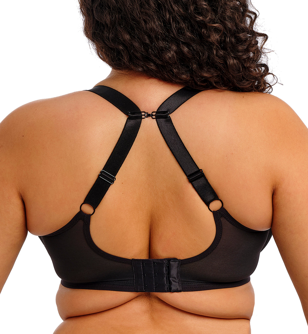 Elomi Tiernie Plunge Underwire Bra (303334),32GG,Black - Black,32GG