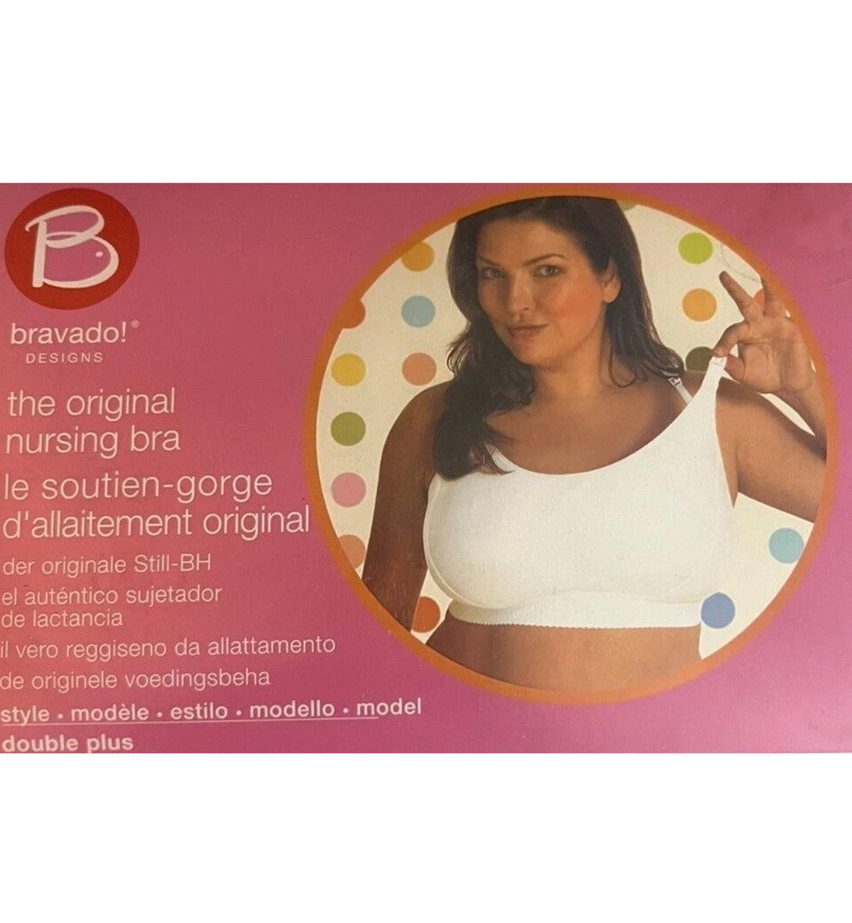 BRAVADO! The Original Wire-Free Nursing Bra Double Plus (1013),Small,White - White,Small