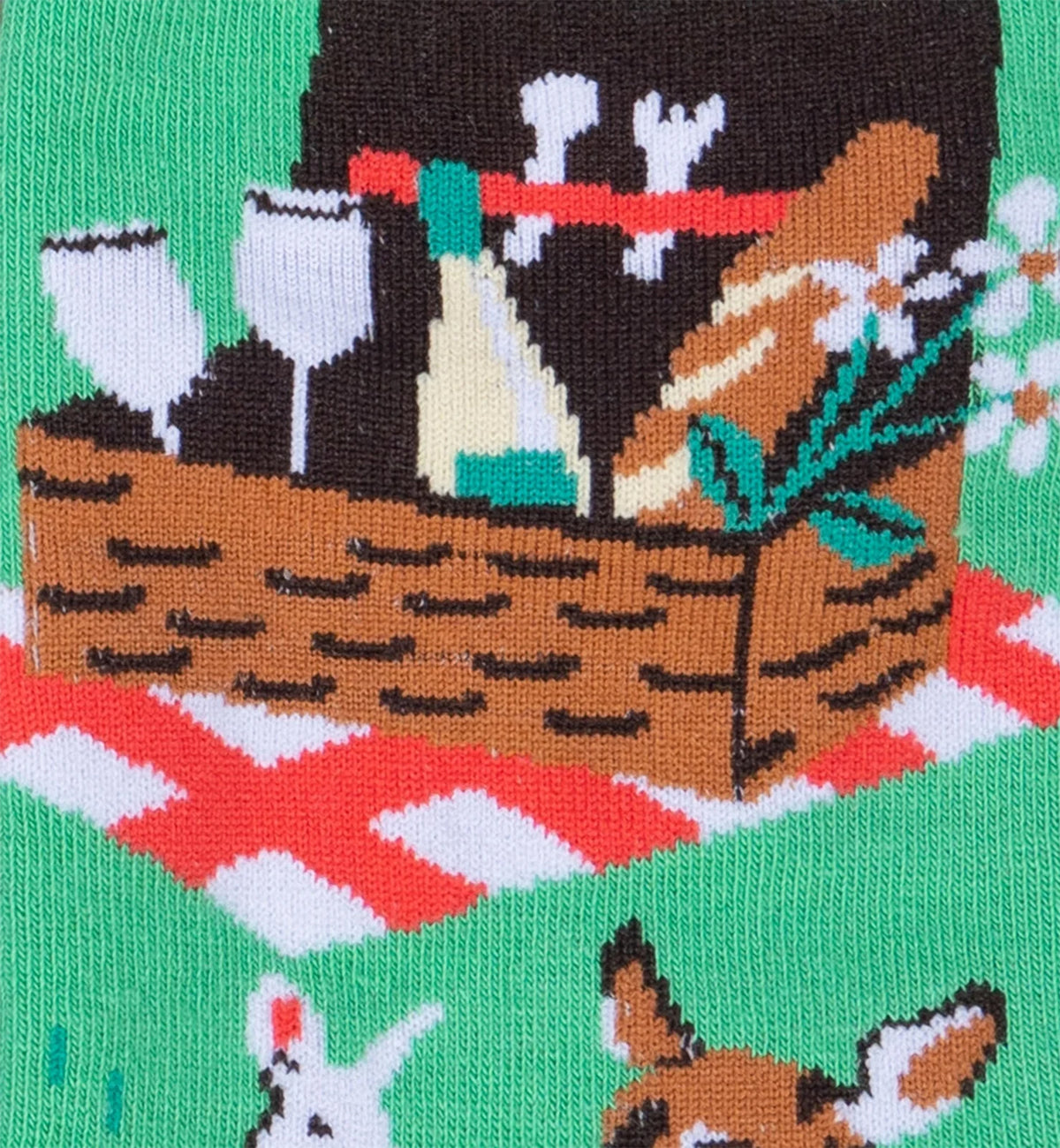 SOCK it to me Women's Crew Socks (W0442),Everyday Is a Picnic With You - Everyday Is a Picnic With You,One Size