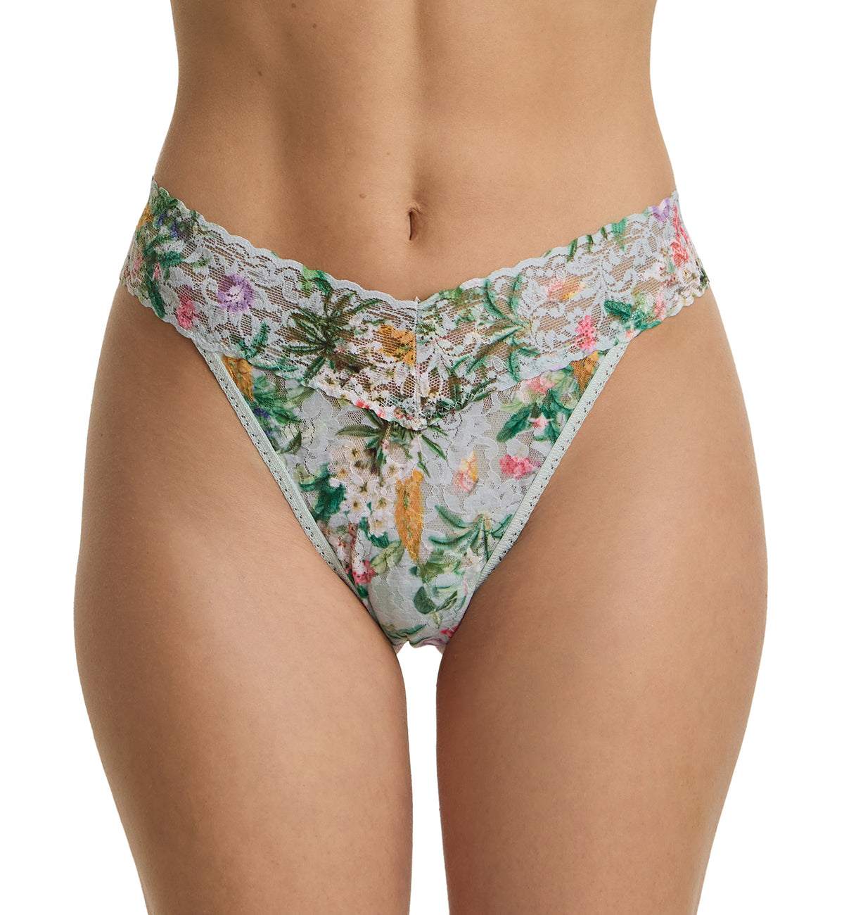 Hanky Panky Signature Lace Printed Original Rise Thong (PR4811P),Floriculture - Floriculture,One Size