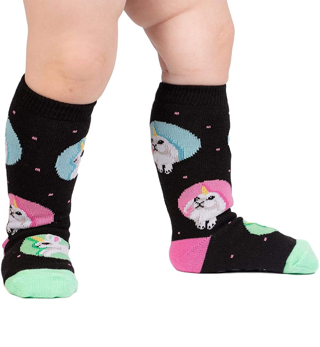 SOCK it to me Toddler Knee High Socks (tk0057),Hop To It - Hop To It,One Size