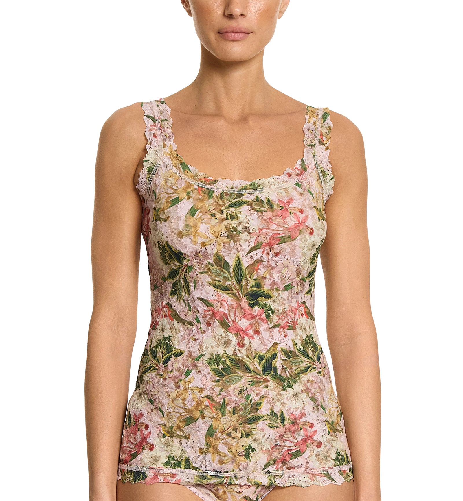 Hanky Panky Signature Lace Printed Unlined Camisole (PR1390L),XS,French Garden - French Garden,XS