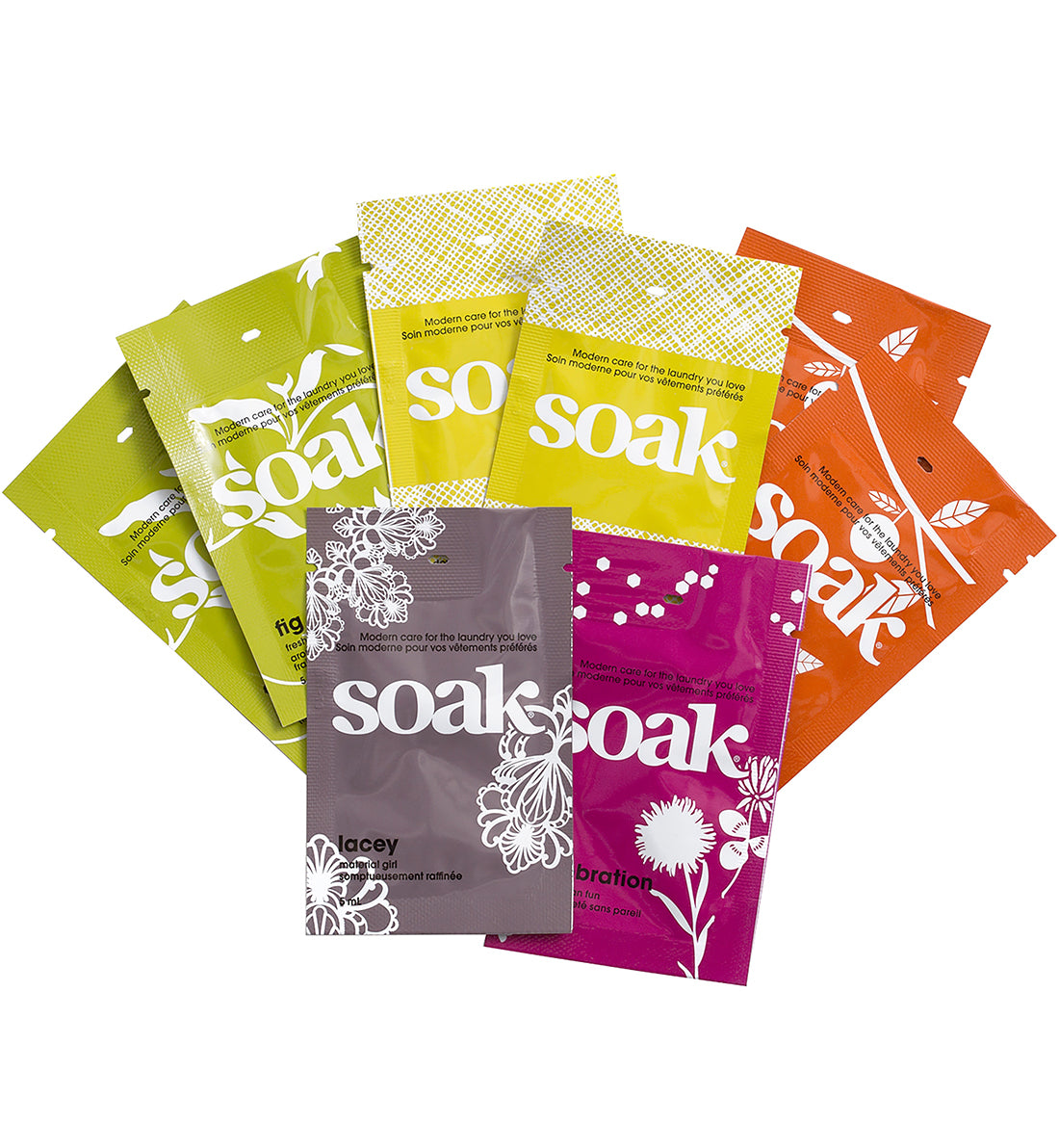 Soak Minisoak 5 ml Single Use Sachets Travel Kit (ST04 *8 Pack Assorted*)