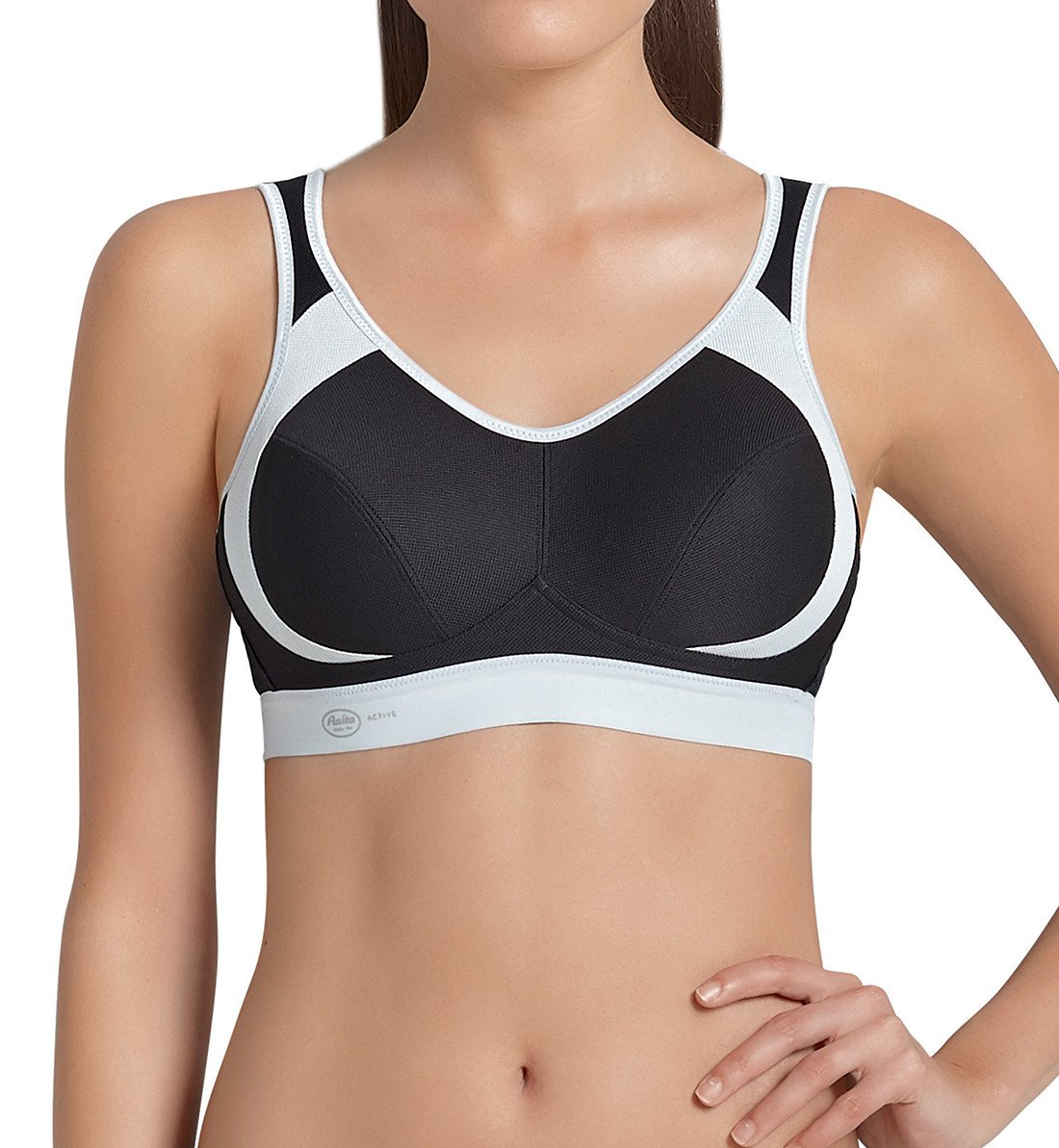 Anita Extreme Control Wireless Sports Bra (5527),30D,Black - Black,30D