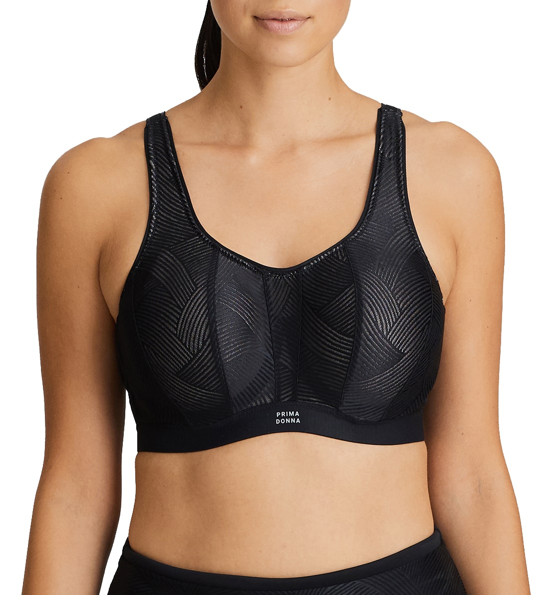 PrimaDonna THE GAME Padded Sports Bra (6000516),30E,Black - Black,30E