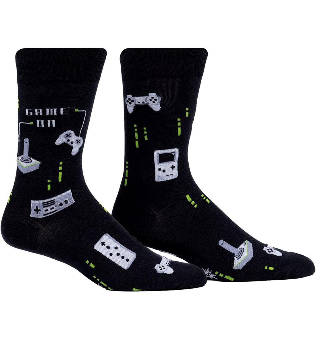 SOCK it to me Men's Crew Socks (MEF0546),Game On - Game On,One Size