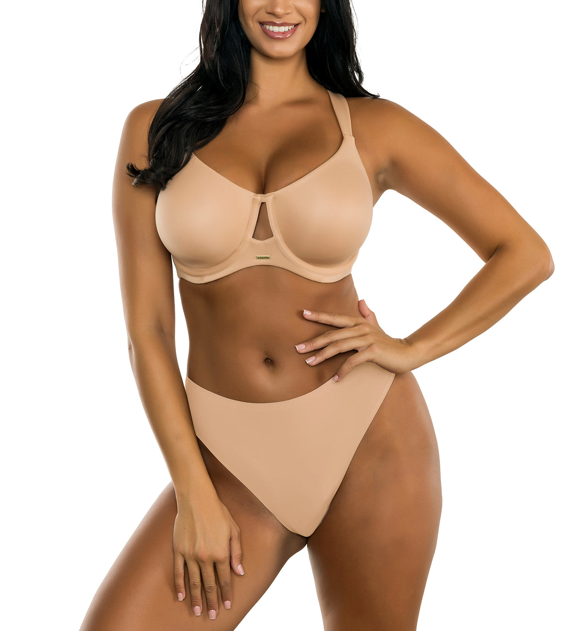 Parfait Emily Unlined Seamless Full Cup Underwire Bra (P7800),30D,Warm Sand - Warm Sand,30D