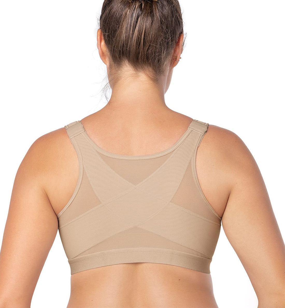 Leonisa Molded Post Surgery and Posture Corrector Bra (011473),32C,Nude - Nude,32C