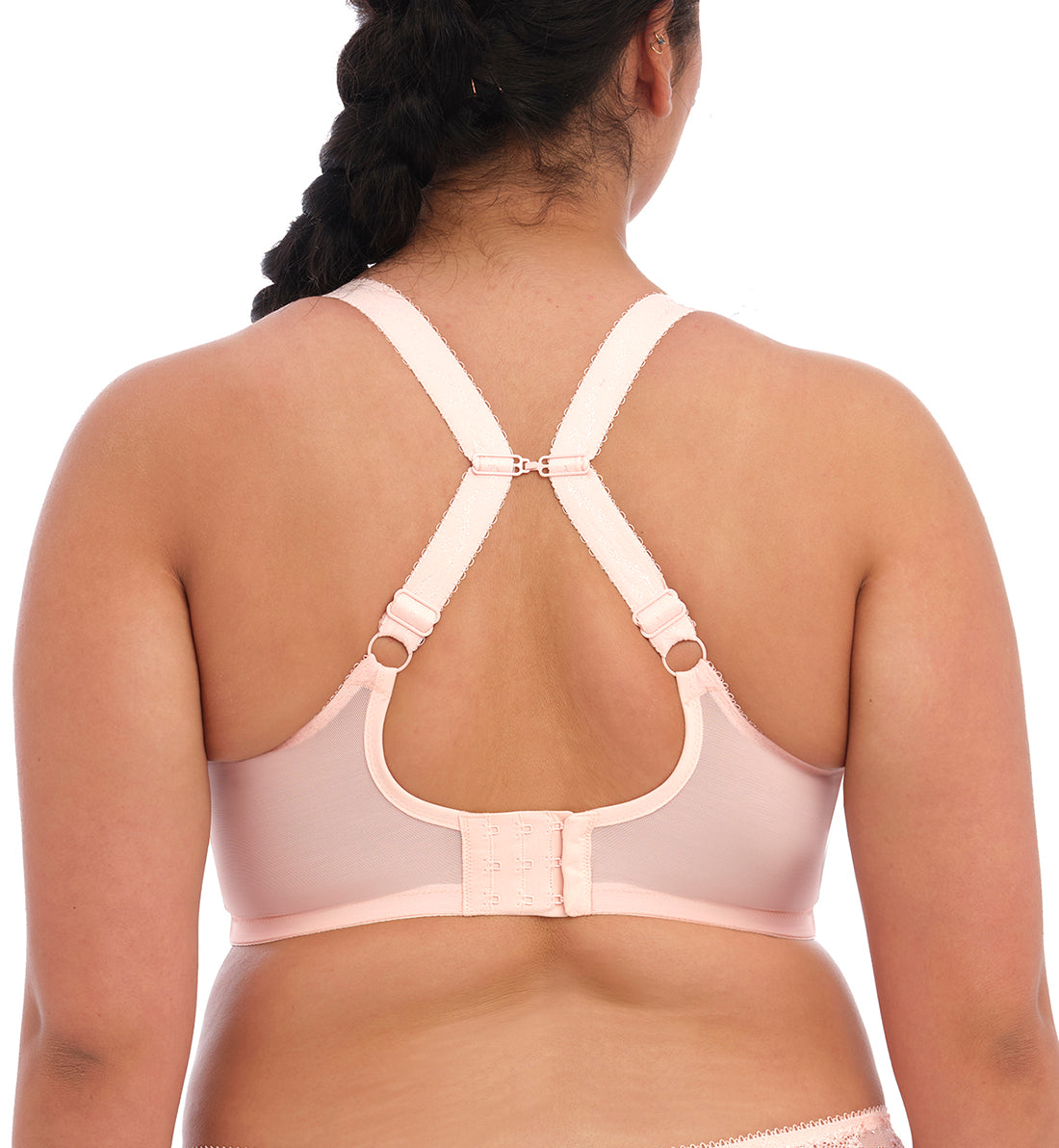 Elomi Charley Banded Plunge Underwire Bra (4380),32GG,Ballet Pink - Ballet Pink,32GG