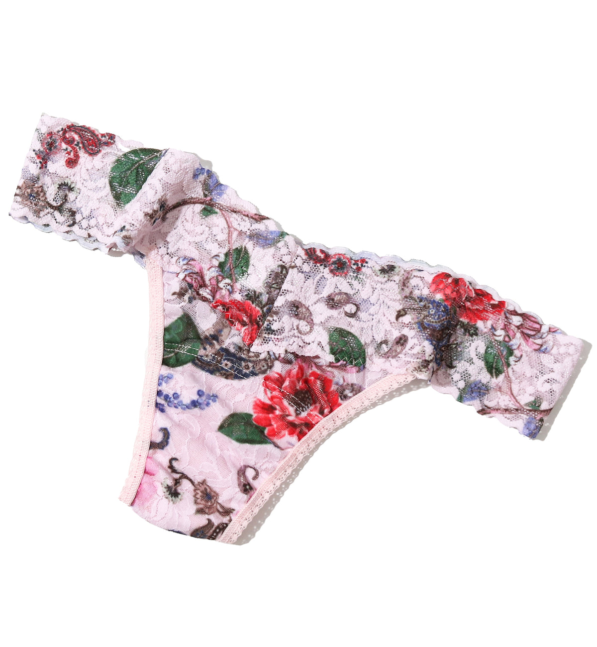 Hanky Panky Signature Lace Printed Low Rise Thong (PR4911P),Highgrove Gardens - Highgrove Gardens,One Size