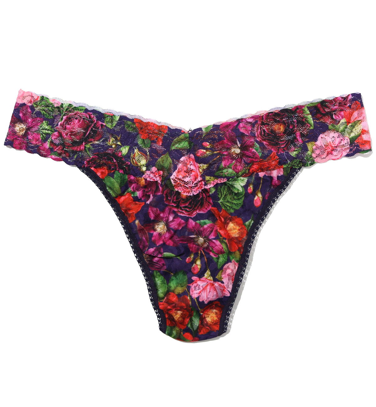 Hanky Panky Signature Lace Printed Original Rise Thong (PR4811P),Winters Tale - Winters Tale,One Size