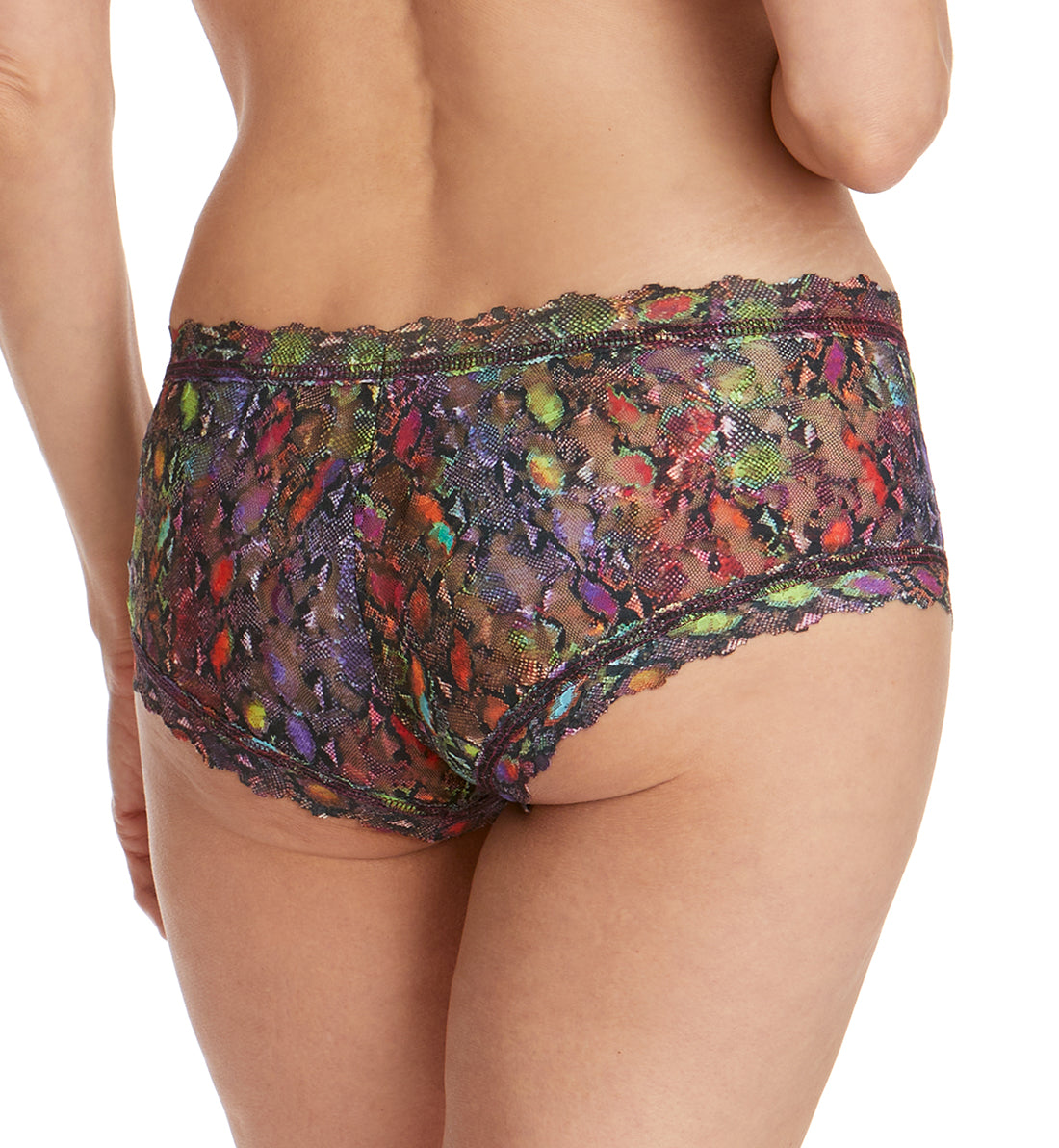 Hanky Panky Signature Lace Printed Boyshort (PR4812P),XS,Rainboa - Rainboa,XS