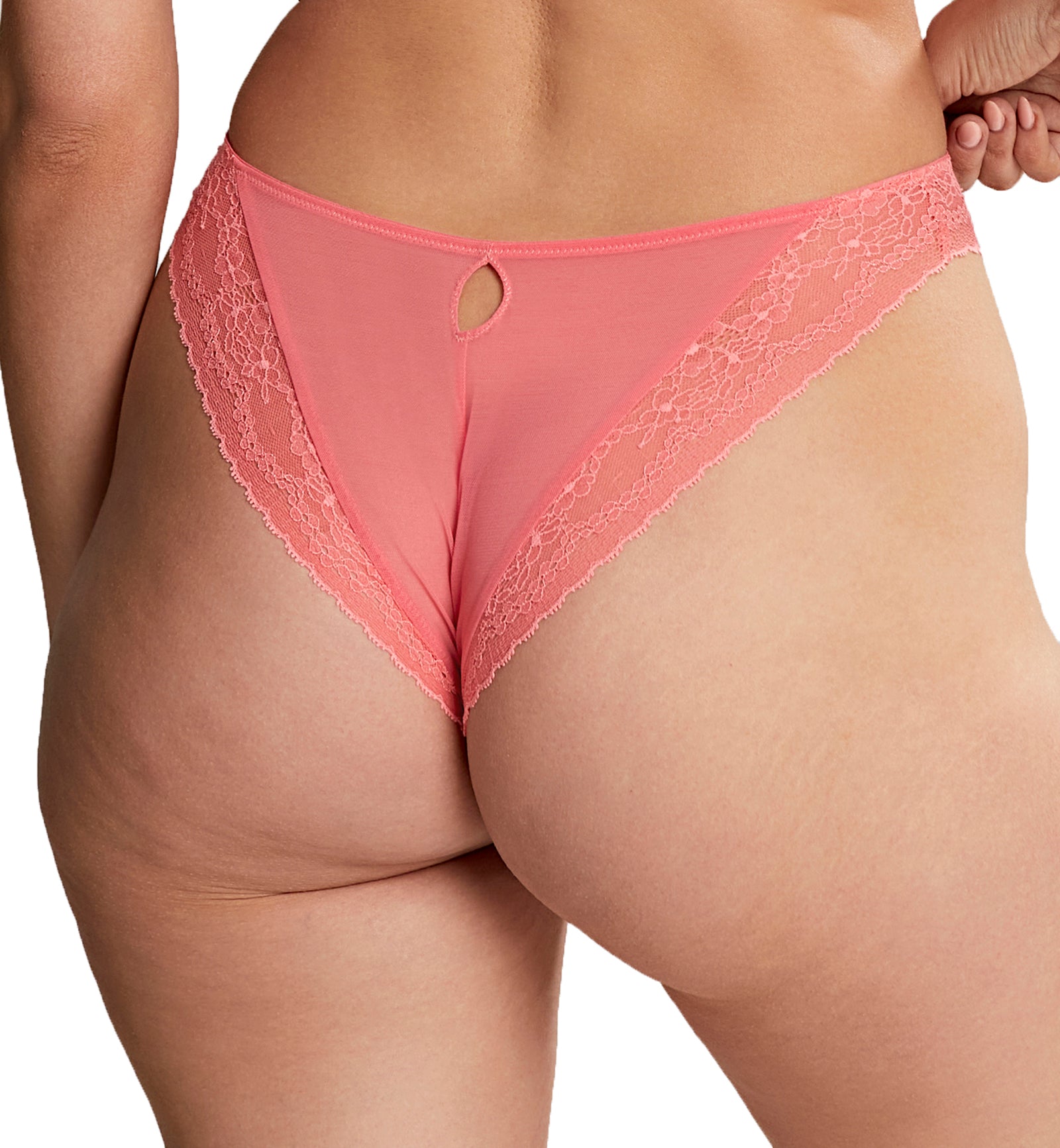 Cleo by Panache Alexis Brazilian Brief (10472),XS,Sunkiss Coral - Sunkiss Coral,XS