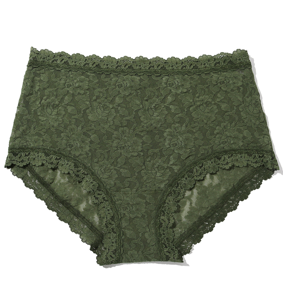 Hanky Panky Signature Lace High Rise Boyshort (481292),XS,Herb Green - Herb Green,XS