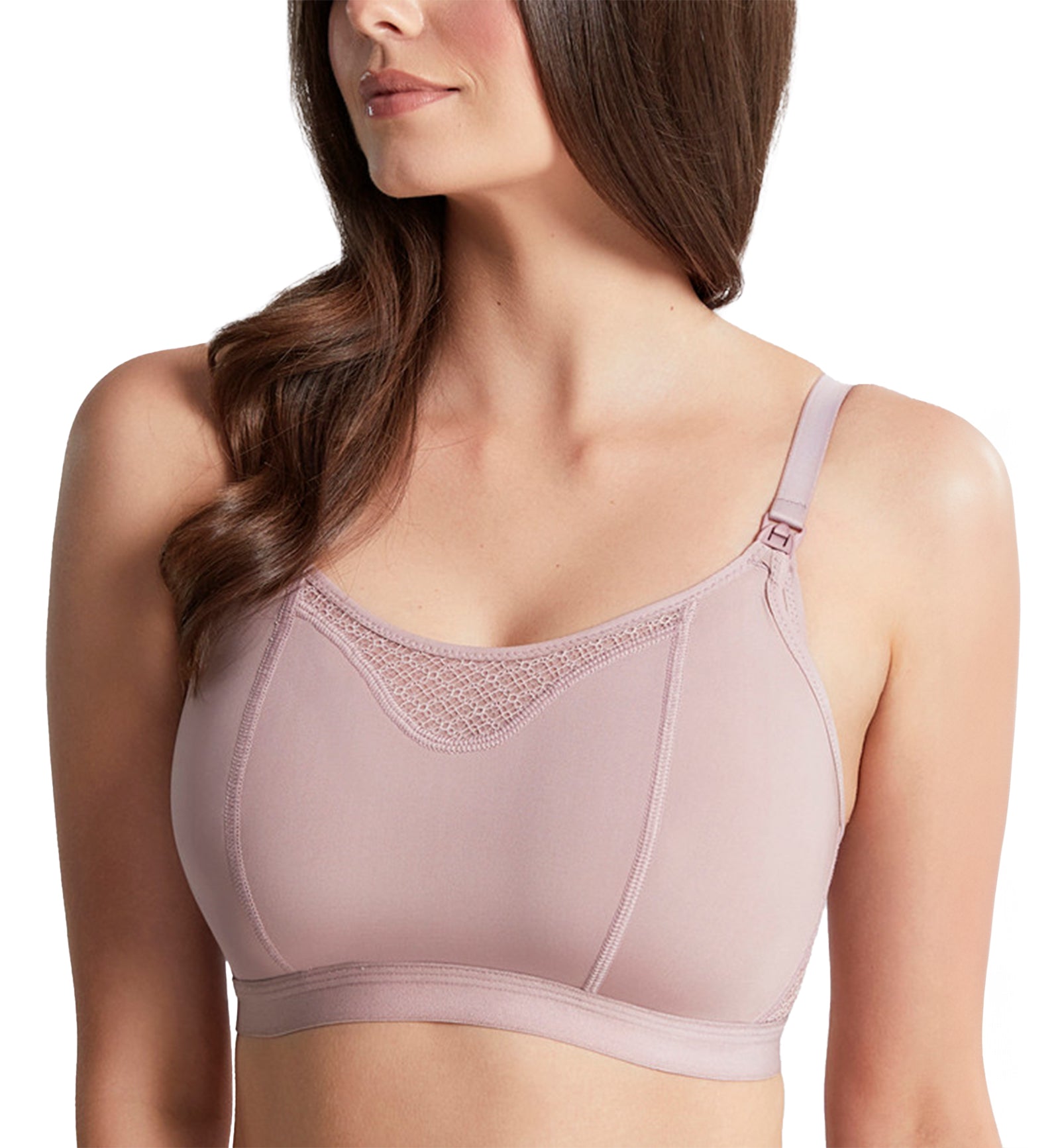 Panache Katherine Non-Wire Molded Crop Nursing Bra (10391),28DD,Vintage - Vintage,28DD