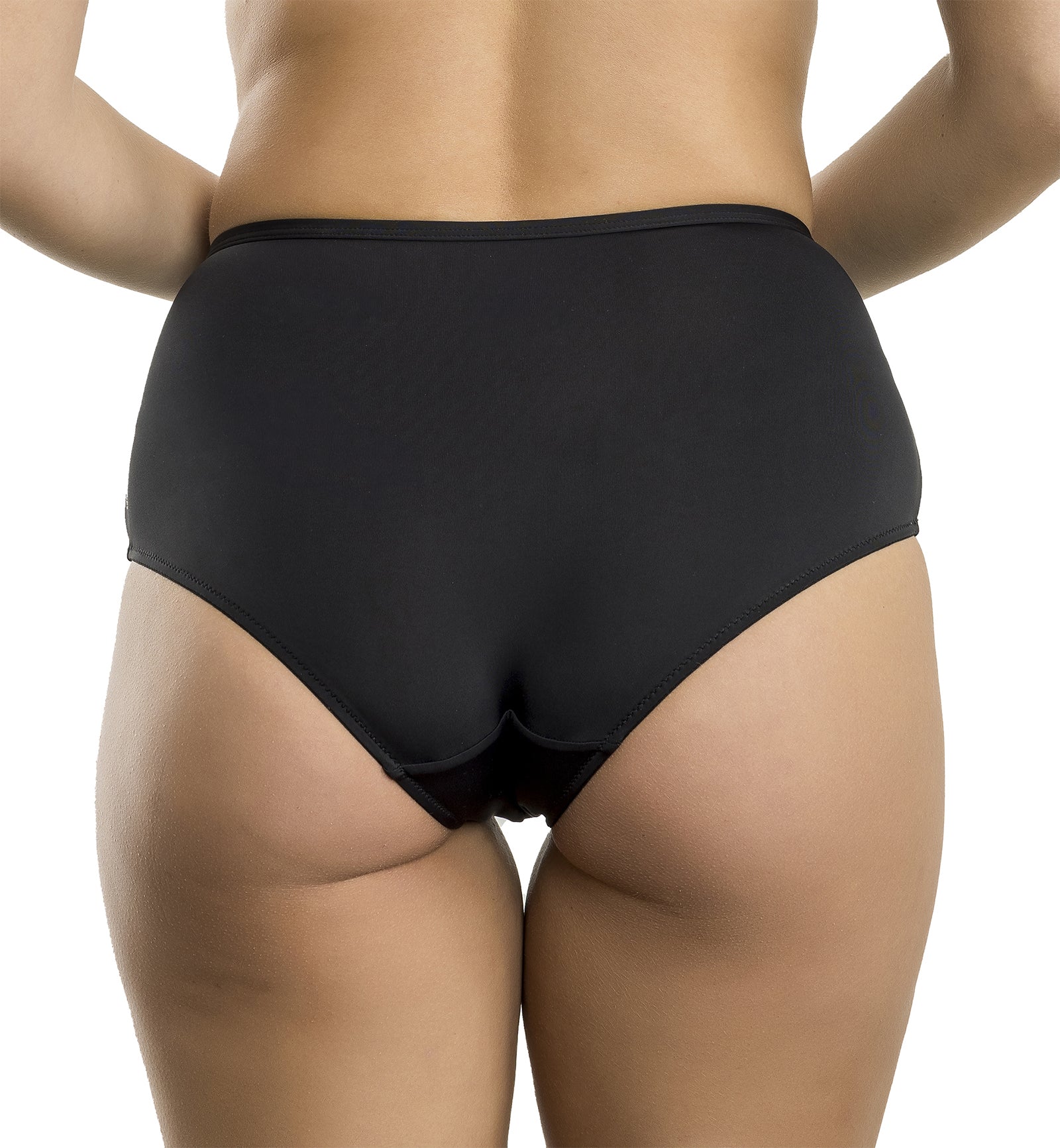 Parfait Charlene High Waist Brief (P5005),Small,Black - Black,Small