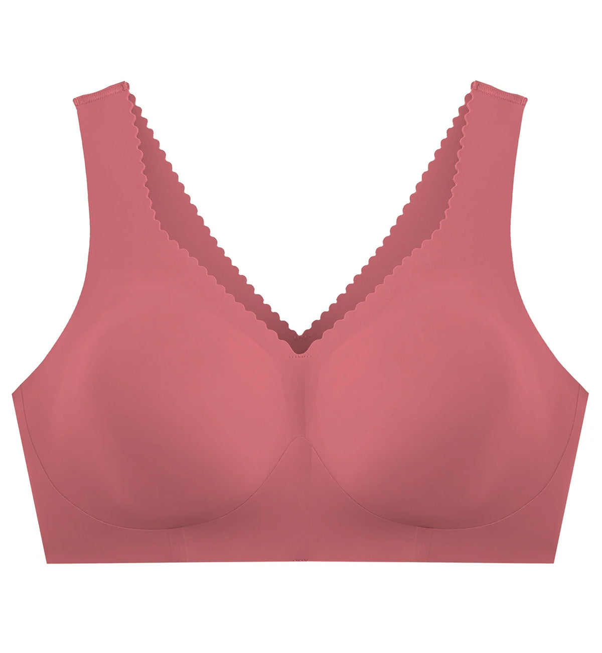 Evelyn & Bobbie EVELYN Deep V-Neck Bralette (1834),Small,Pink Canyon - Pink Canyon,Small