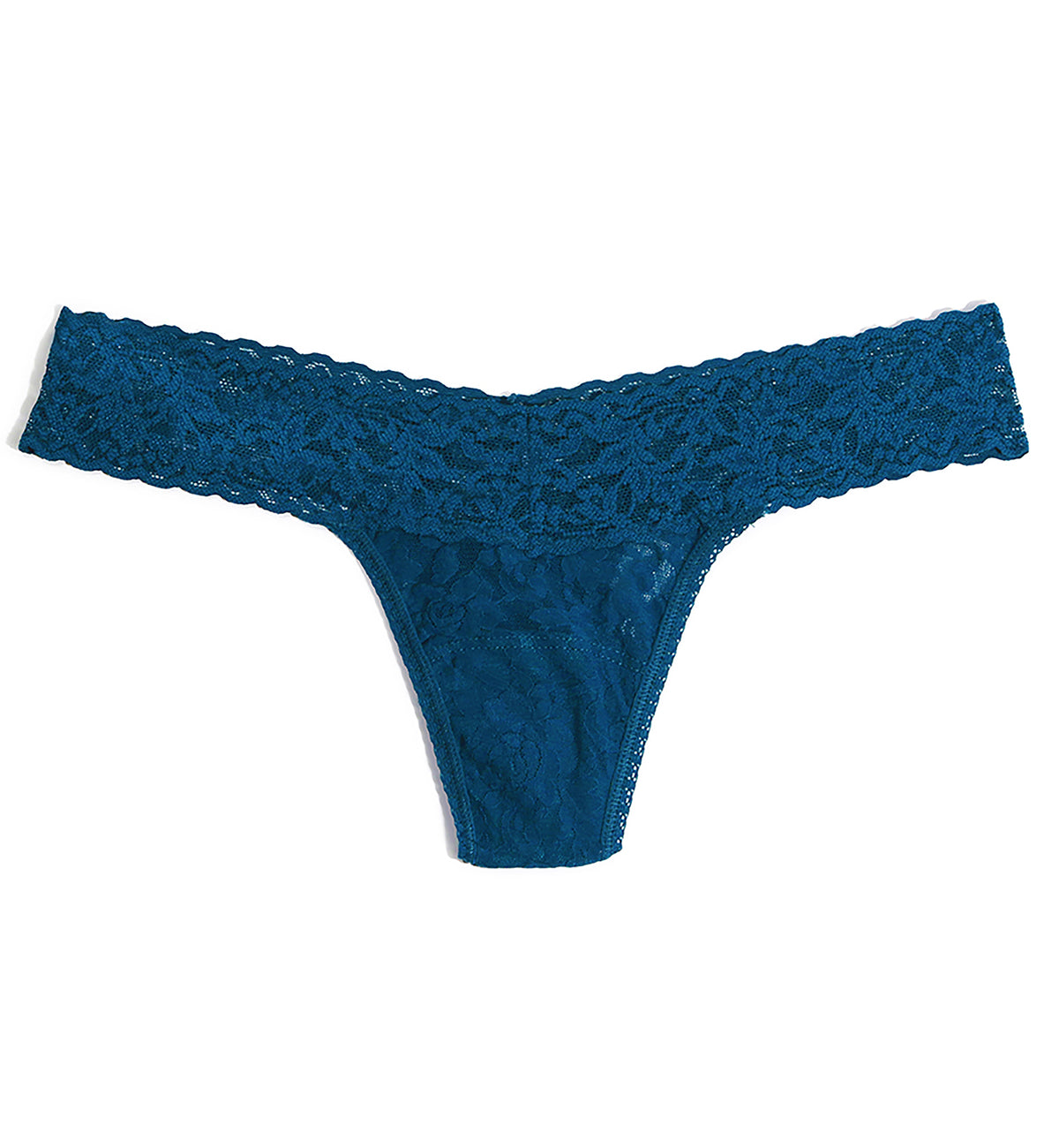 Hanky Panky Signature Lace Low Rise Thong (4911P),Hot Teal - Hot Teal,One Size