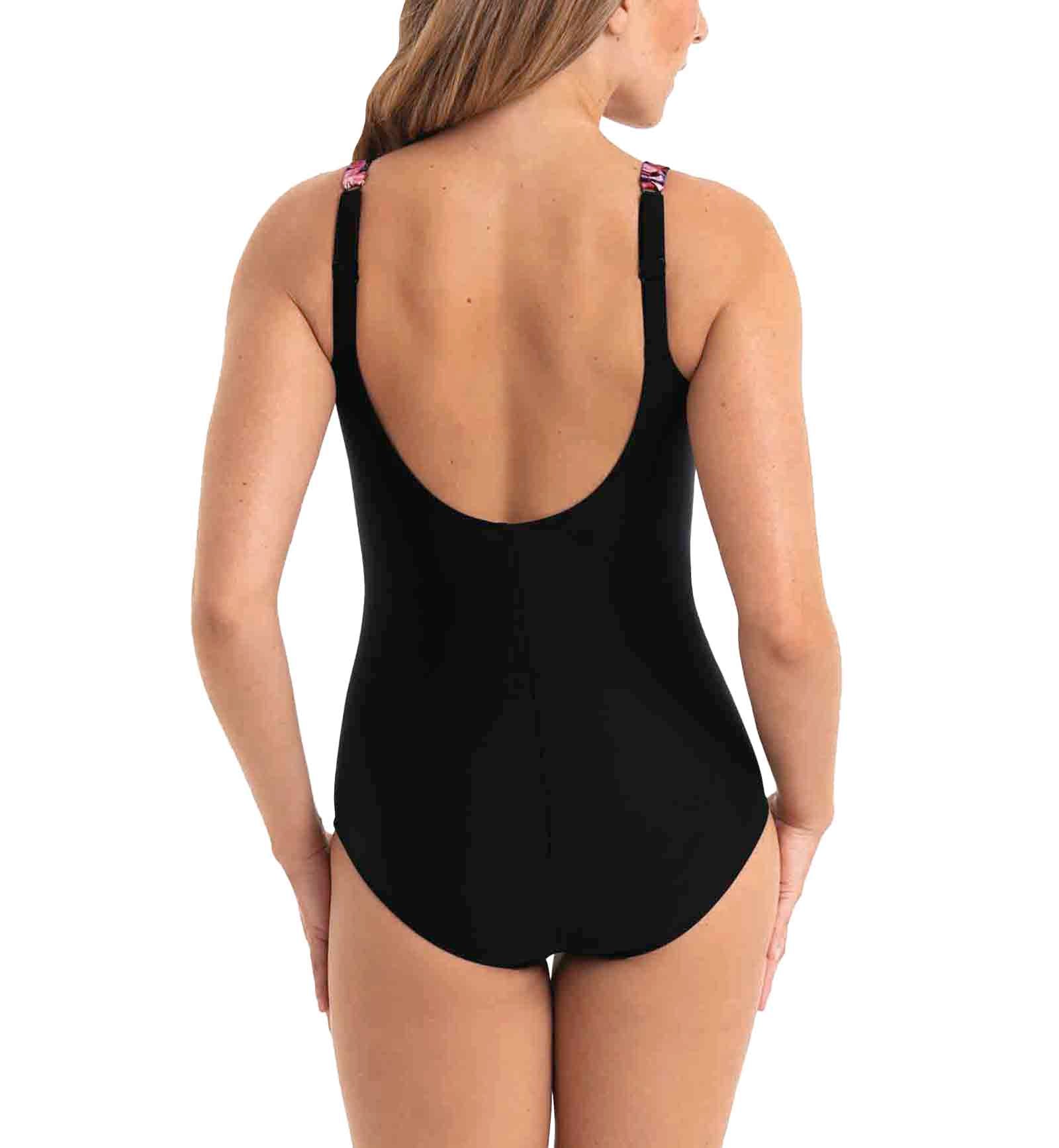 Anita Retro Butterfly Luella Slimming One Piece Swimsuit (7344),38E,Rosewood - Rosewood,38E