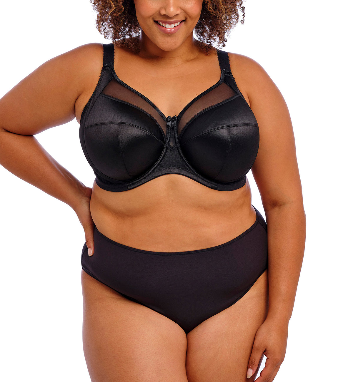 Goddess Keira Support Underwire Bra (6090),34J,Black - Black,34J