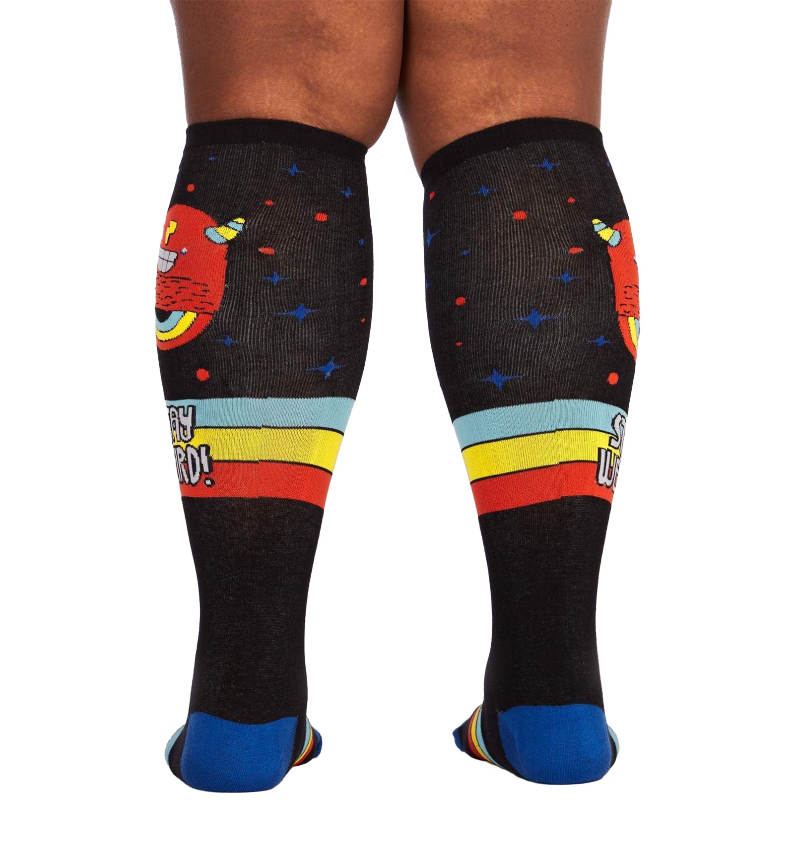 SOCK it to me Unisex Stretch-It Knee High Socks (s0059),Stay Weird! - Stay Weird!,One Size