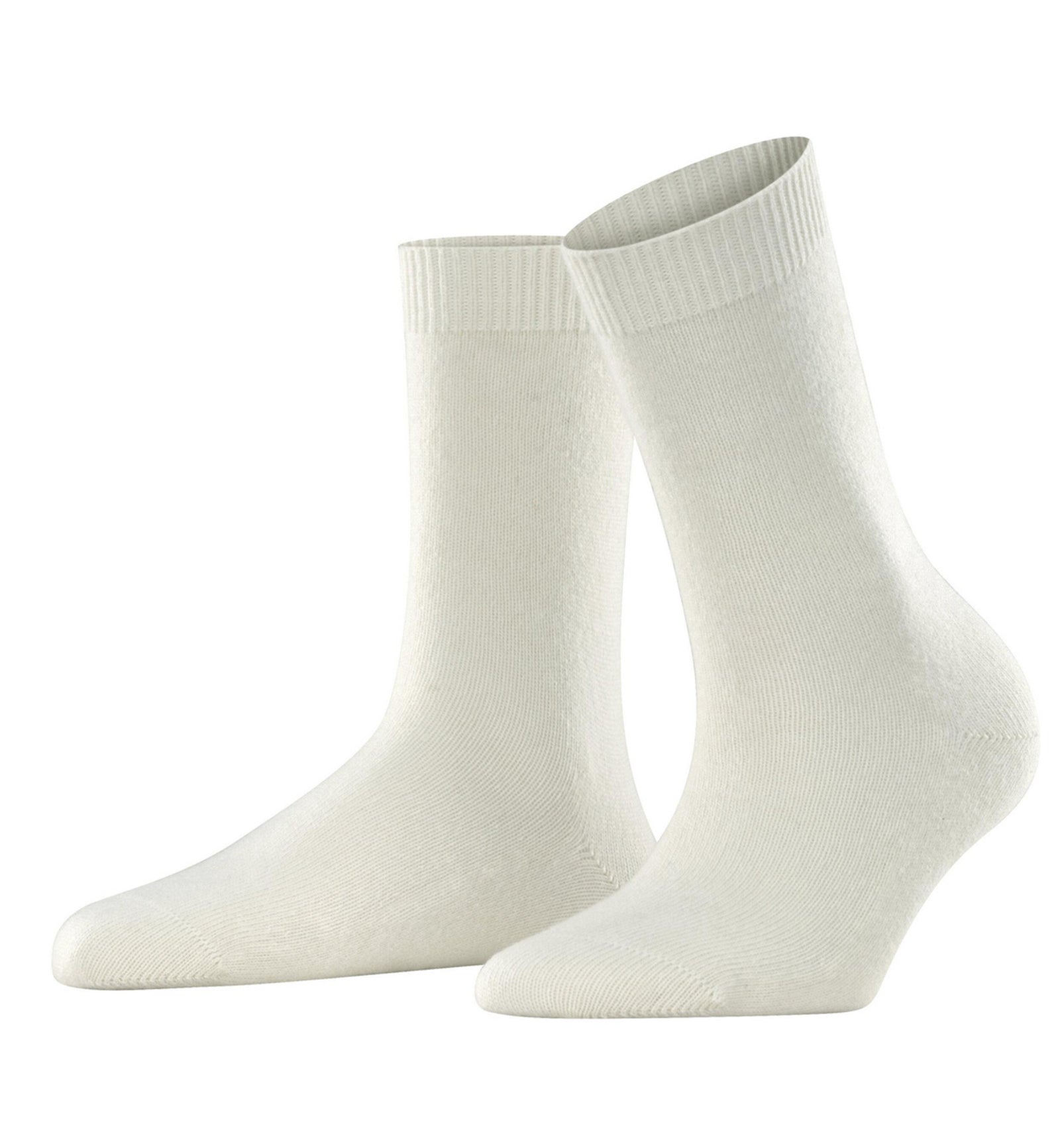 FALKE Cosy Wool Crew Socks (47548),5/7.5,Off White - Off White,5/7.5