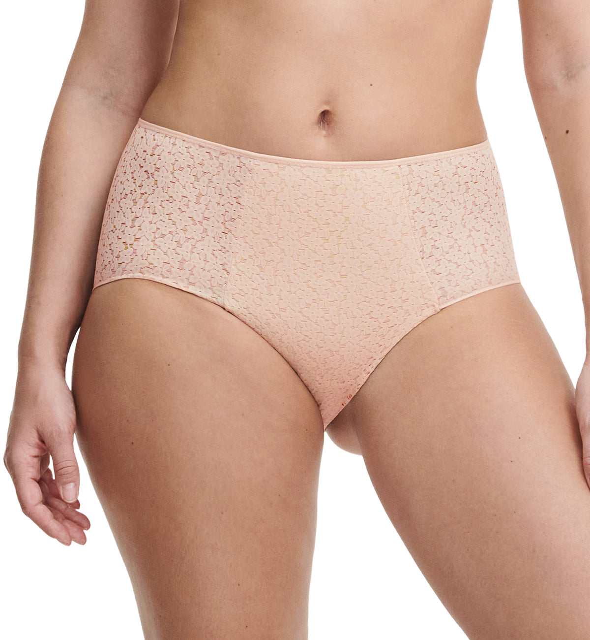Chantelle Norah Comfort High Waist Brief (C13F30),Small,Nude Blush - Nude Blush,Small
