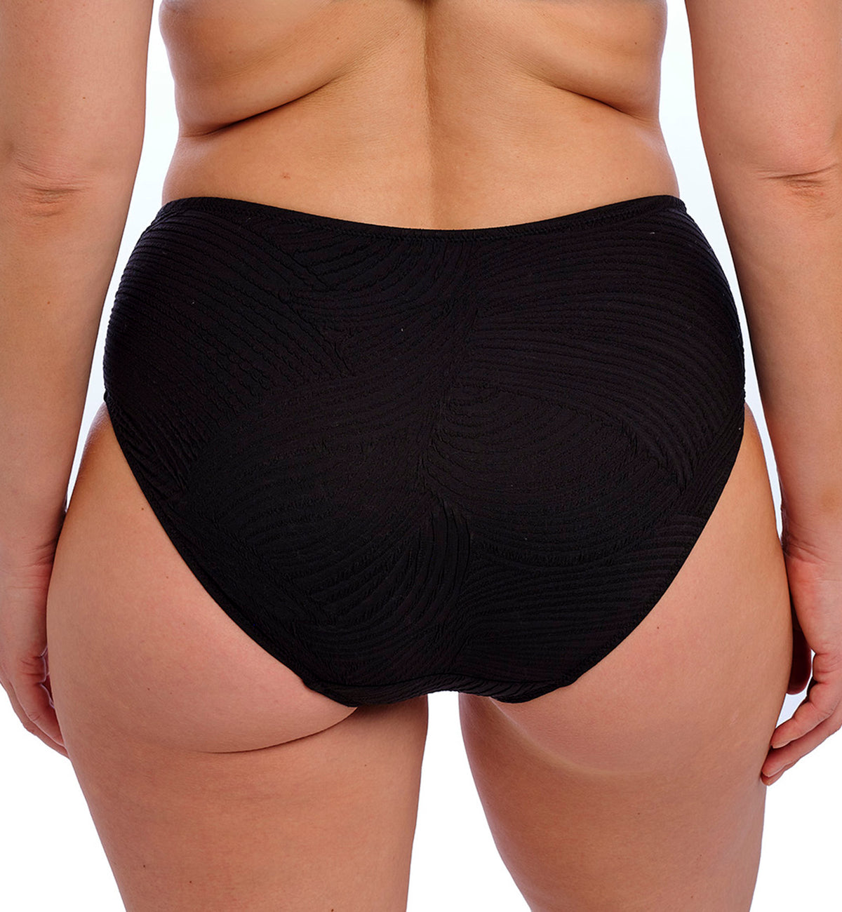 Fantasie Ottawa Deep Gathered Full Swim Brief (6363),Small,Black - Black,Small