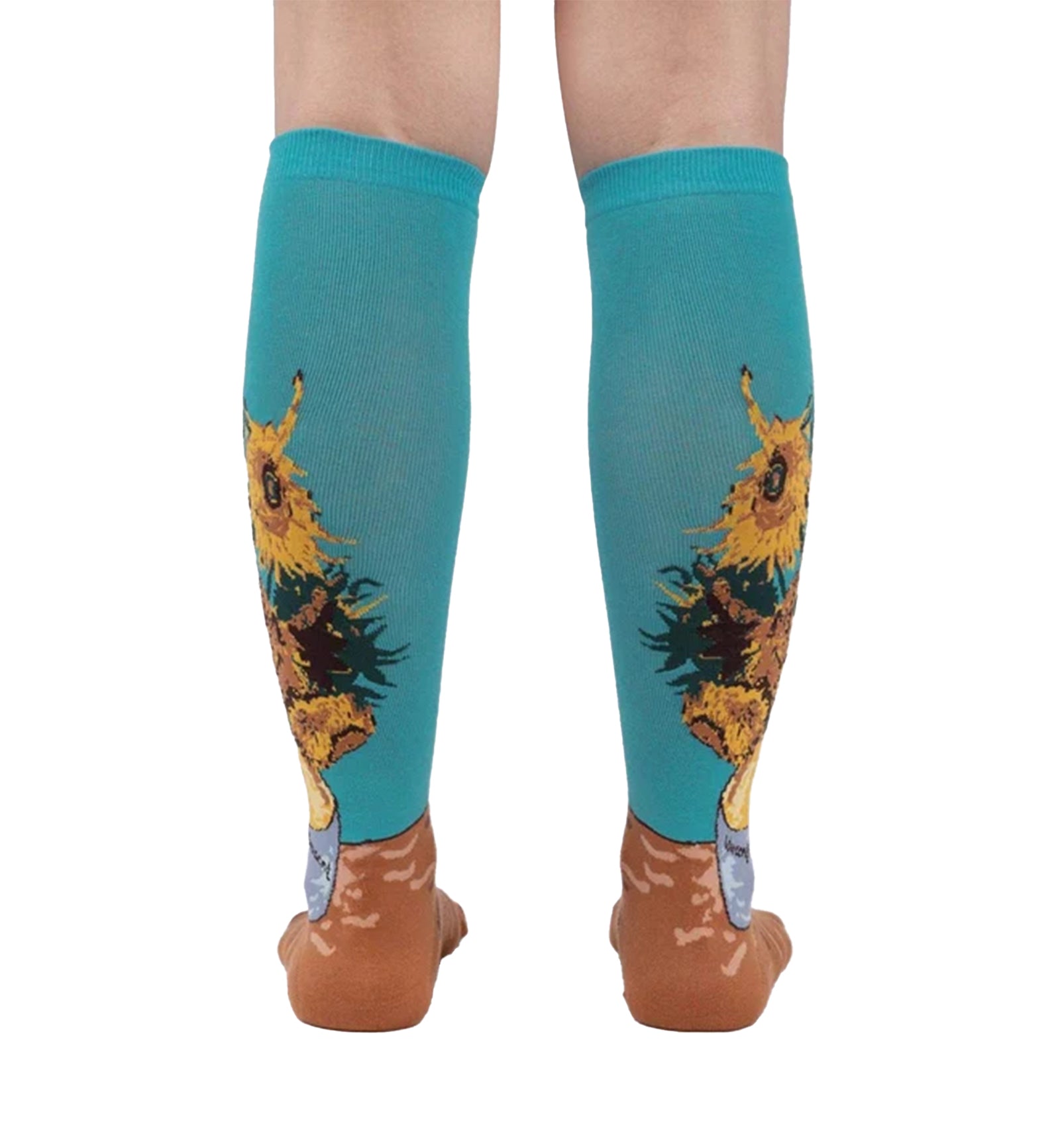 SOCK it to me Unisex Knee High Socks (F0532),Sunflowers - Sunflowers,One Size