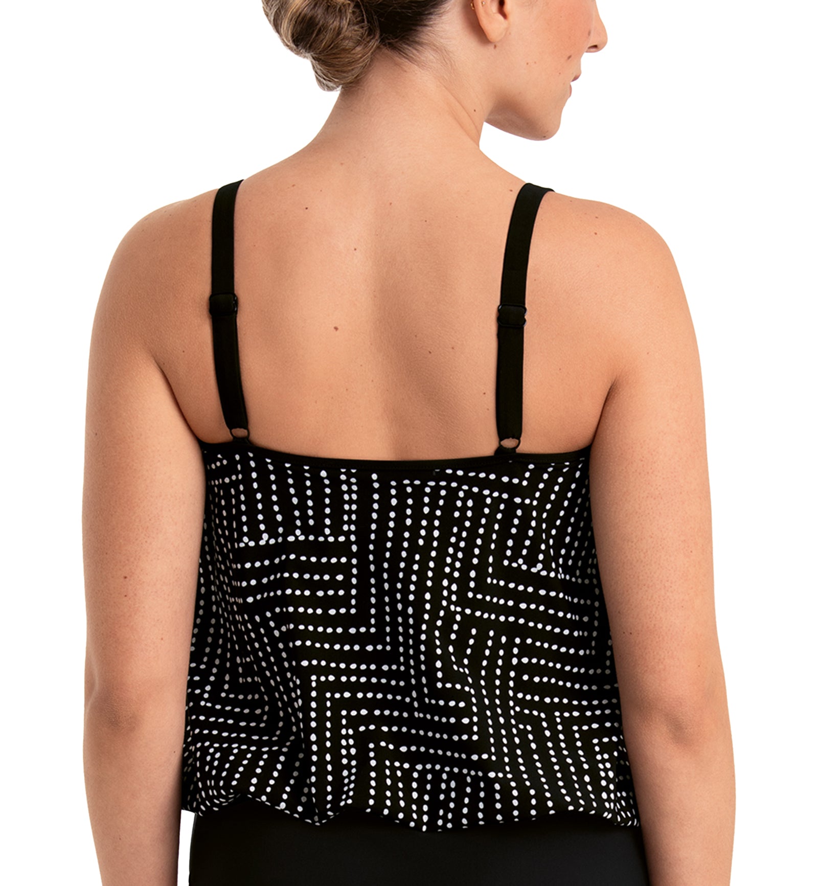 Anita Care Simple Art Pocatello Swim Tankini (6582-1),36D,Black - Black,36D