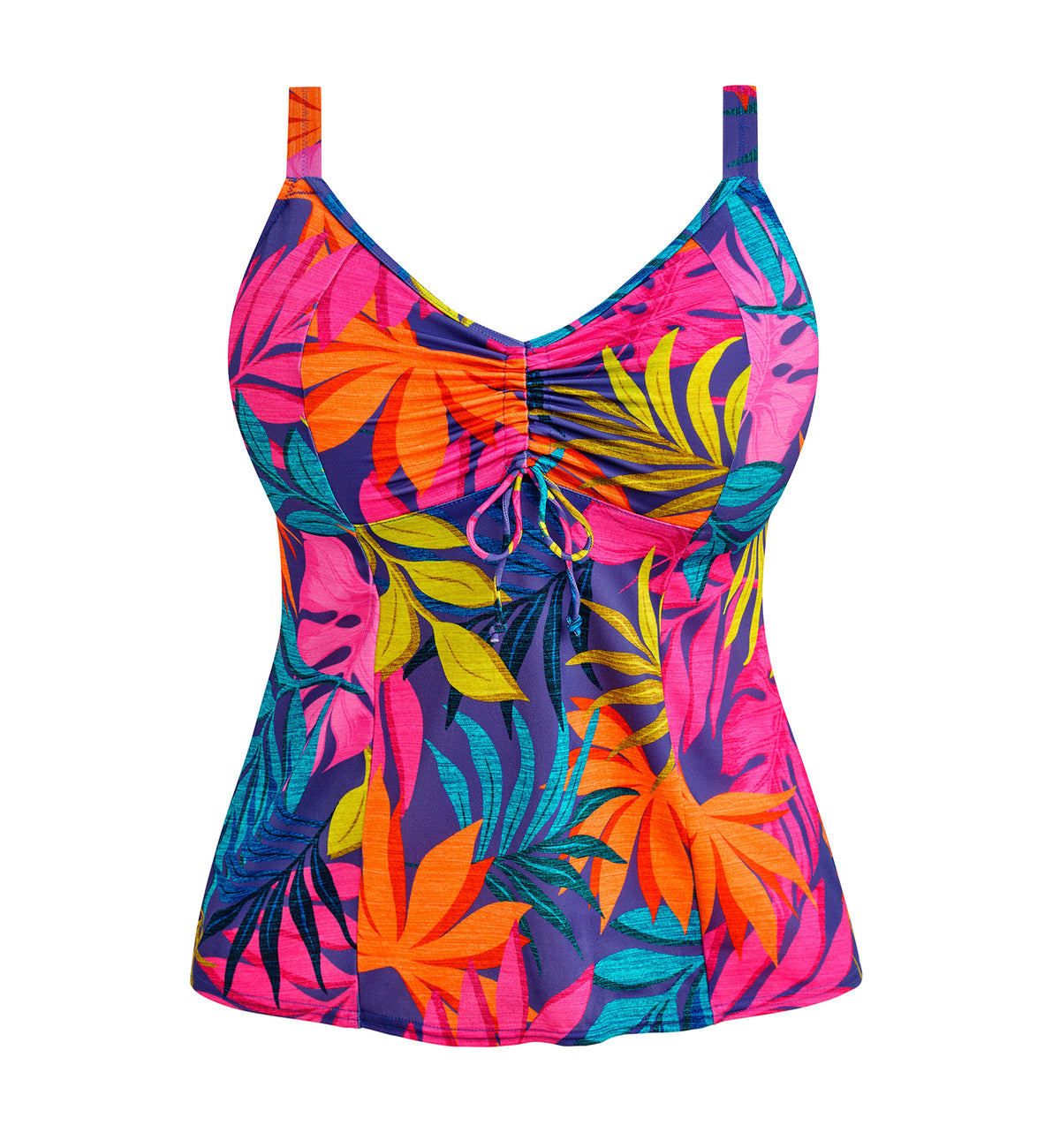 Elomi Porto Rafti Non Wired Molded Tankini Top (ES803361),UK 16,Indigo - Indigo,UK 16