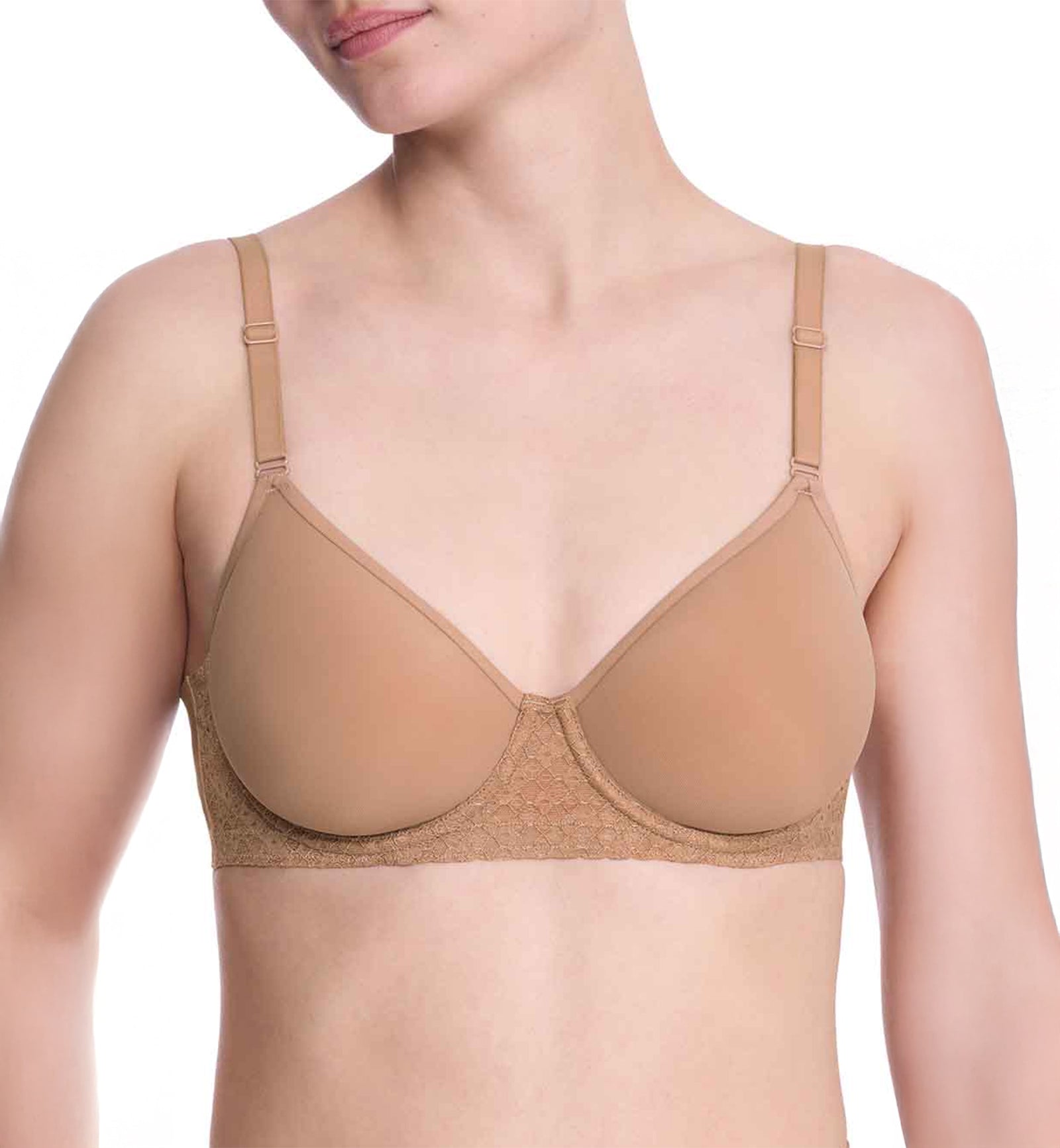 Natori Harmony Smooth Back Spacer Underwire Bra (721347),30D,Buff - Buff,30D