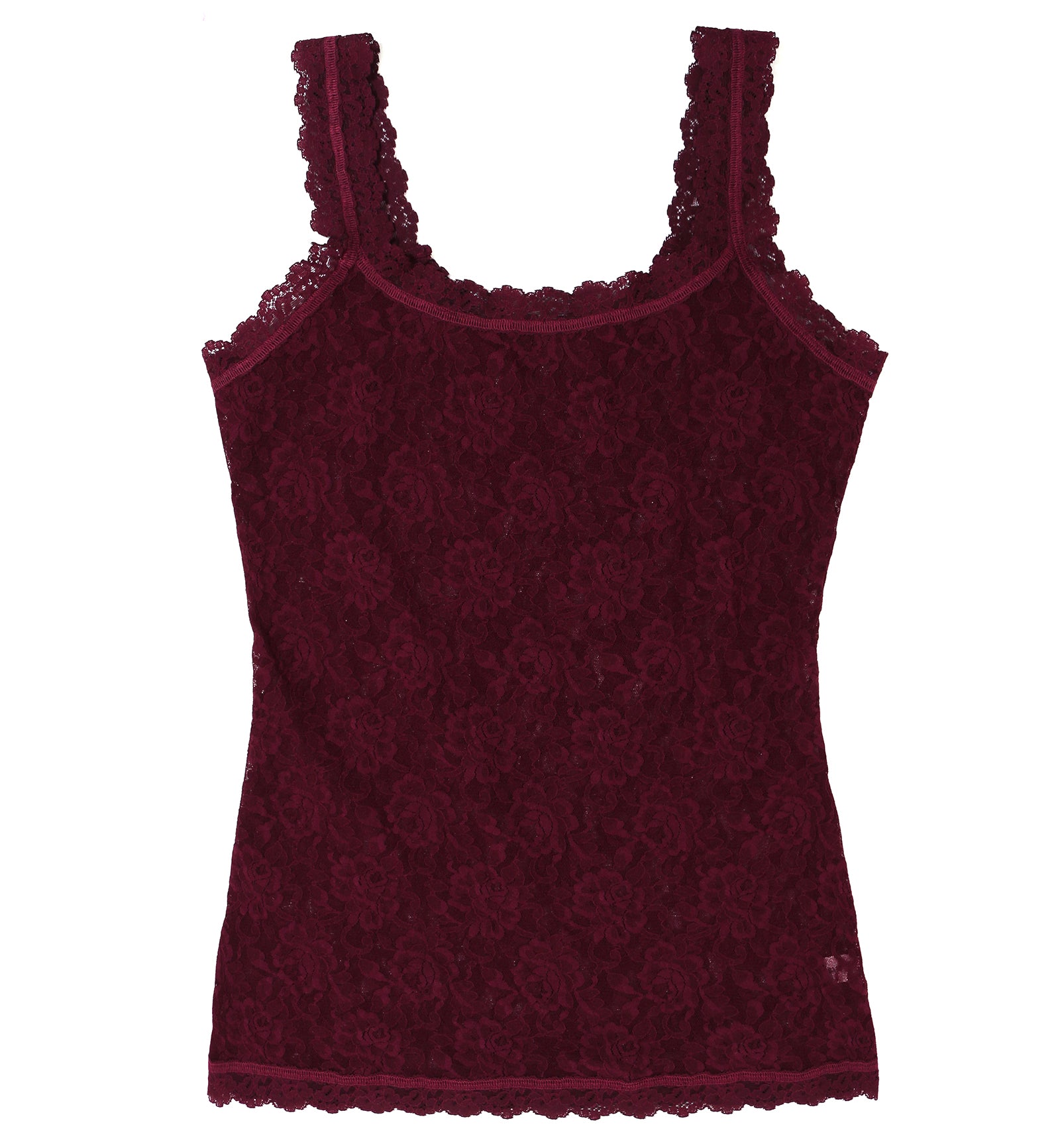 Hanky Panky Signature Lace Unlined Camisole (1390LP),XS,Dried Cherry - Dried Cherry,XS