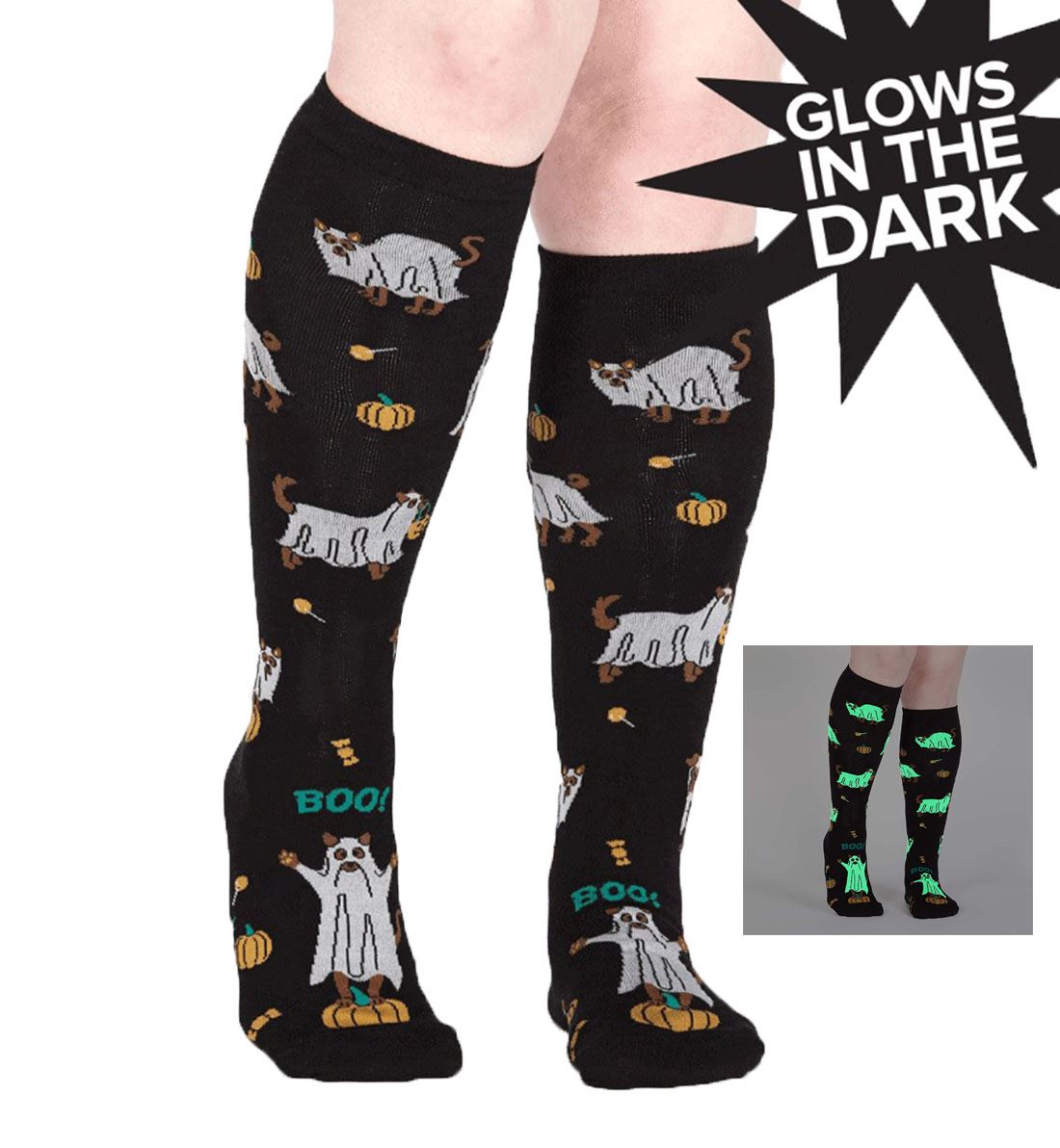 SOCK it to me Unisex Knee High Socks (f0445),Trick Or Treat - Trick Or Treat,One Size
