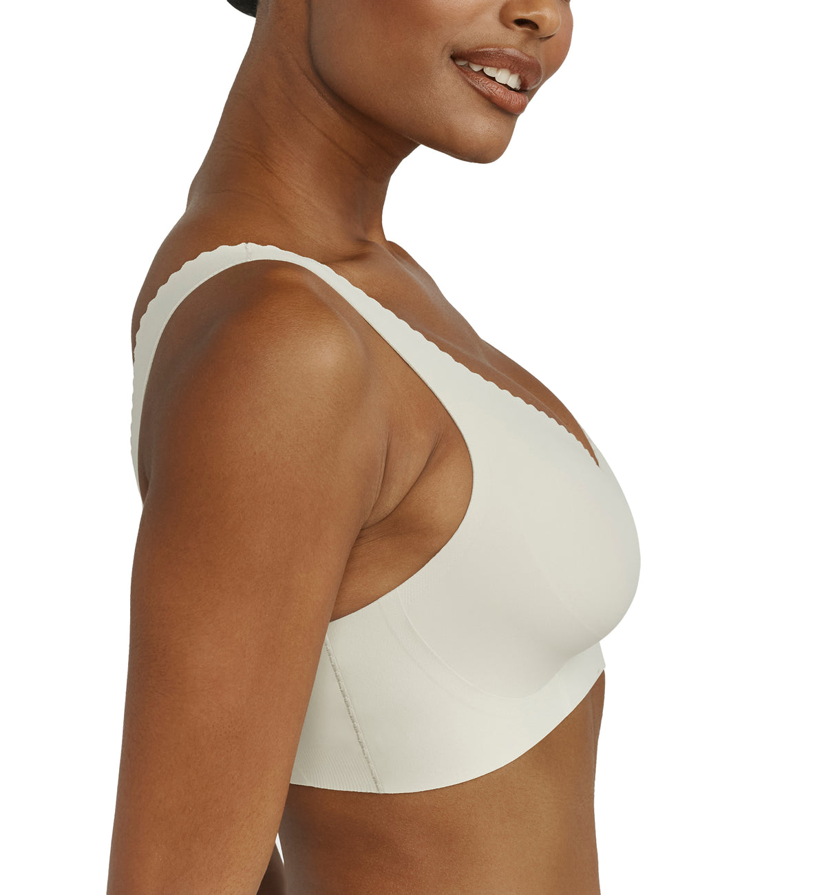 Evelyn & Bobbie EVELYN Deep V-Neck Bralette (1834),Small,Aloe - Aloe,Small