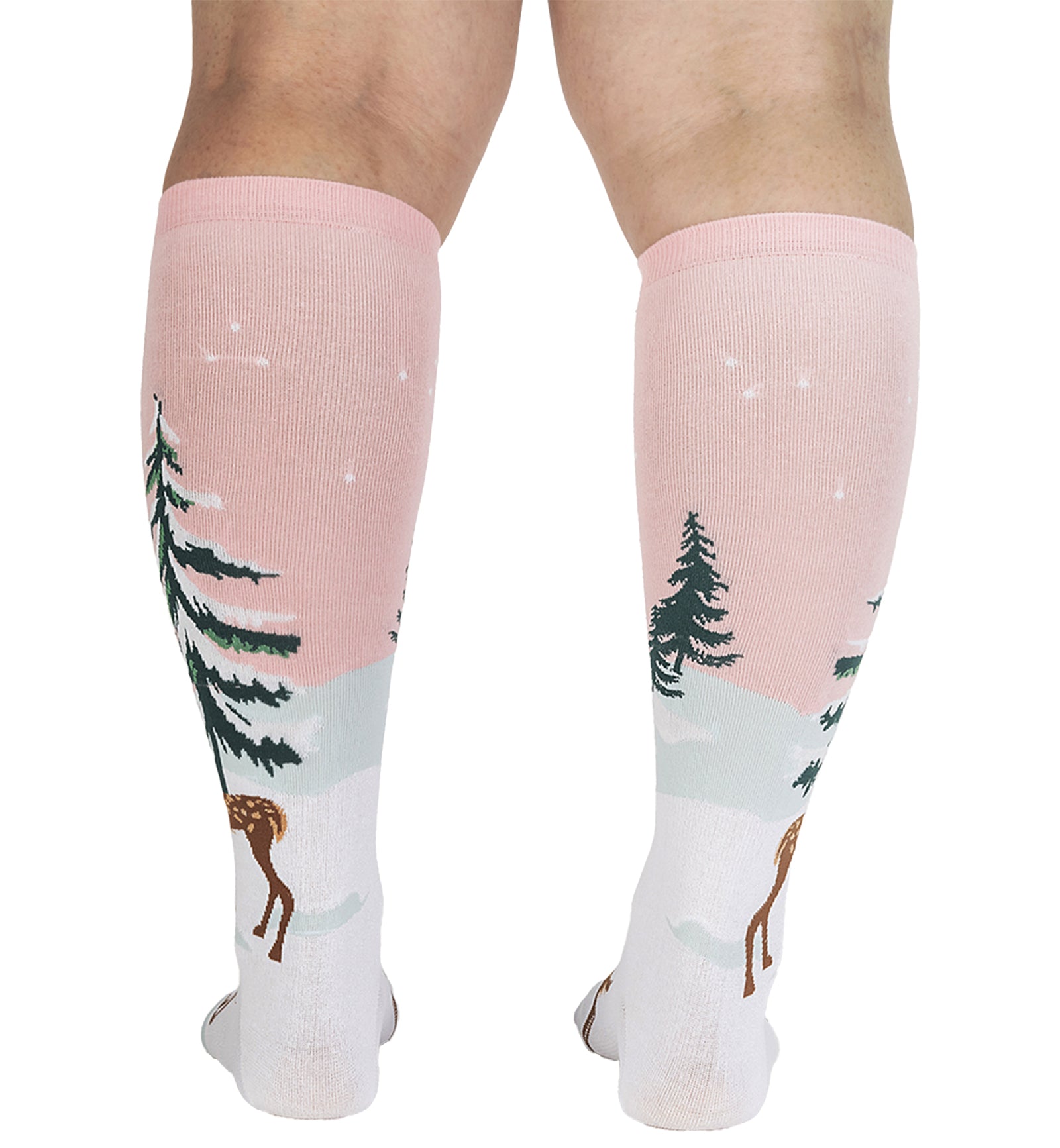 SOCK it to me Unisex Knee High Socks (F0640),Doe-nt Forget Your Scarf (Shimmer) - Doe-nt Forget Your Scarf (Shimmer),One Size