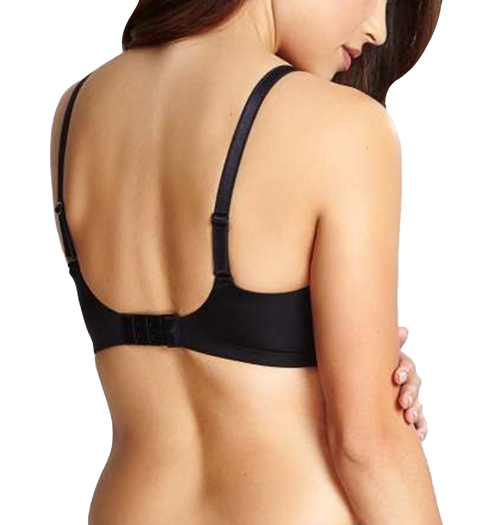 Panache Porcelain Elan Seamless Non-Padded Underwire Bra (7328),30E,Black - Black,30E