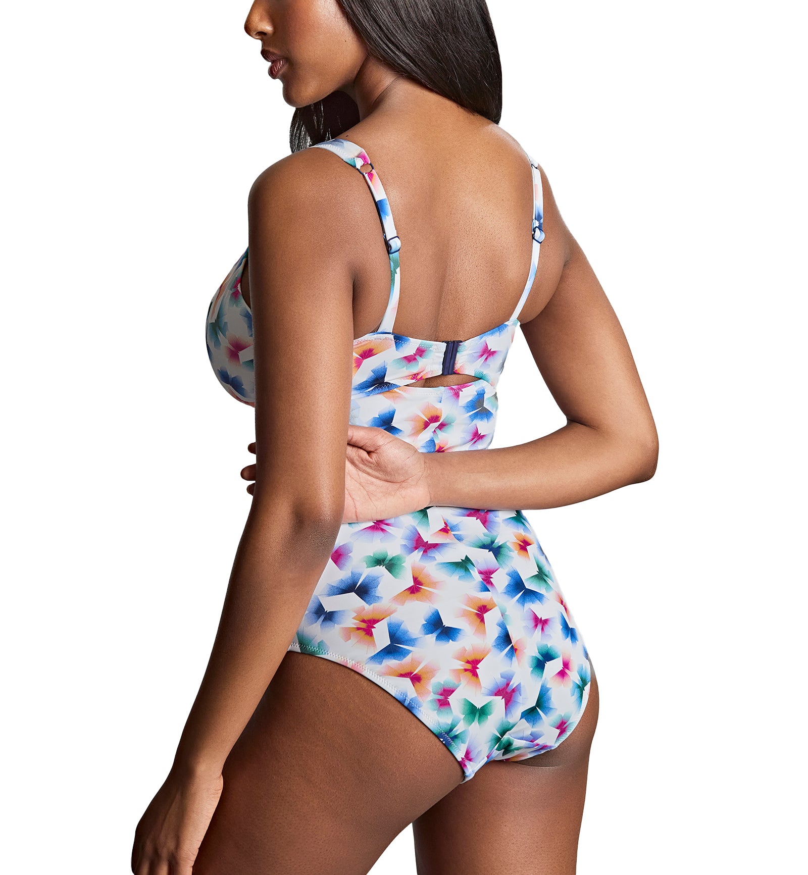 Panache Paloma Balcony Underwire Swimsuit (SW1720),32FF,Flutter Print - Flutter Print,32FF