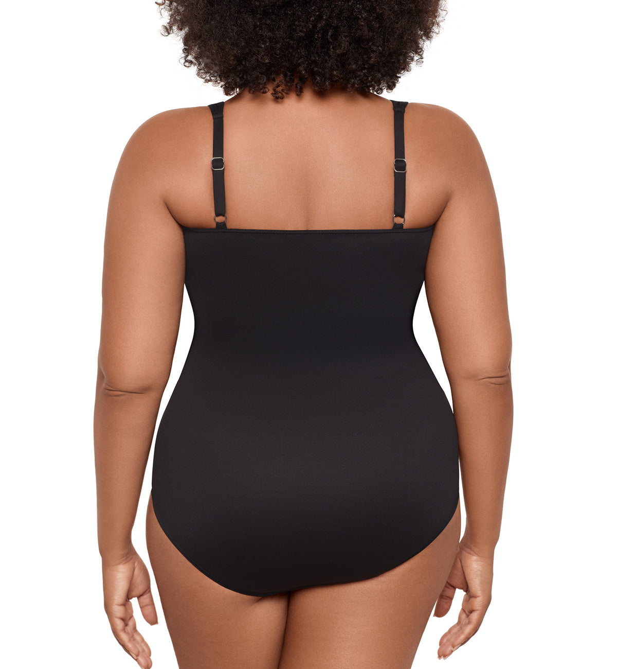 Miraclesuit Sanibel Plus Size Underwire One Piece Swimsuit (6518963W),16,Black - Black,16W