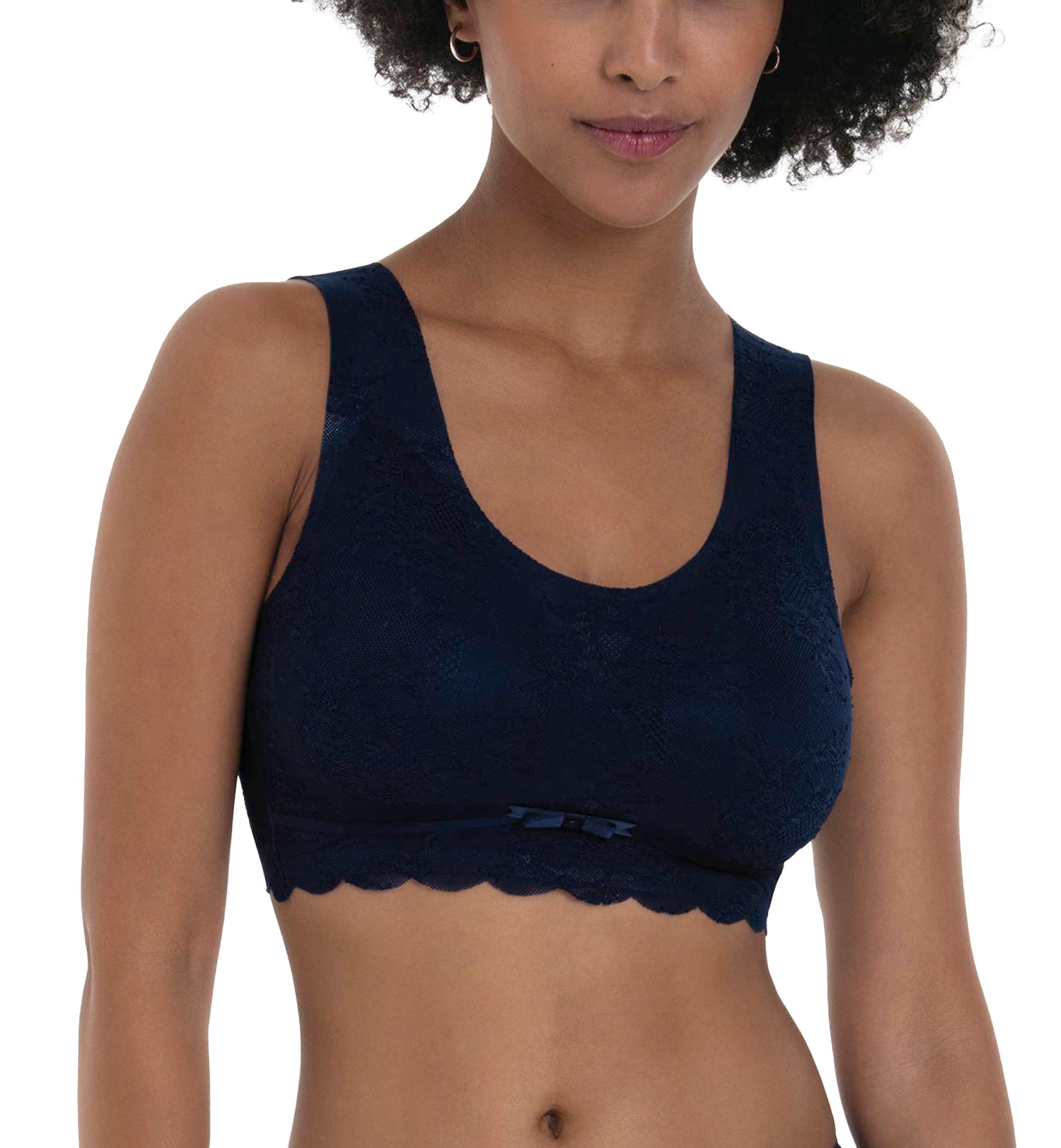 Anita Essentials Lace Lightly Padded Bralette (5400),XS,Maritime Blue - Maritime Blue,XS