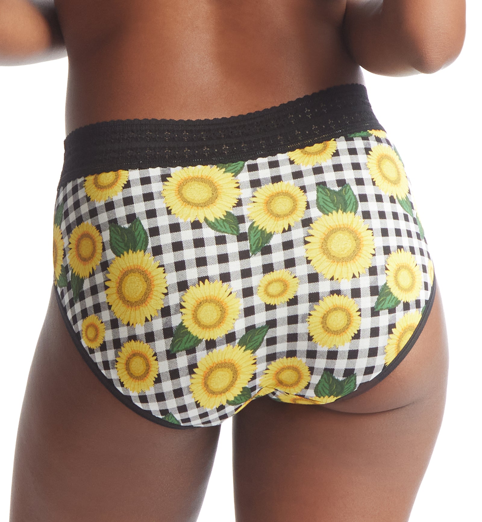 Hanky Panky DreamEase Printed French Brief (PR682464),Small,Fields of Gold - Fields of Gold,Small