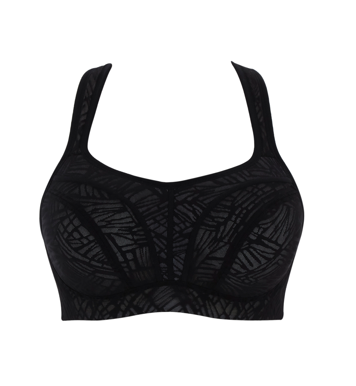 Panache Power Underwire Sports Bra (5021C),28F,Black/Chalk - Black/Chalk,28F