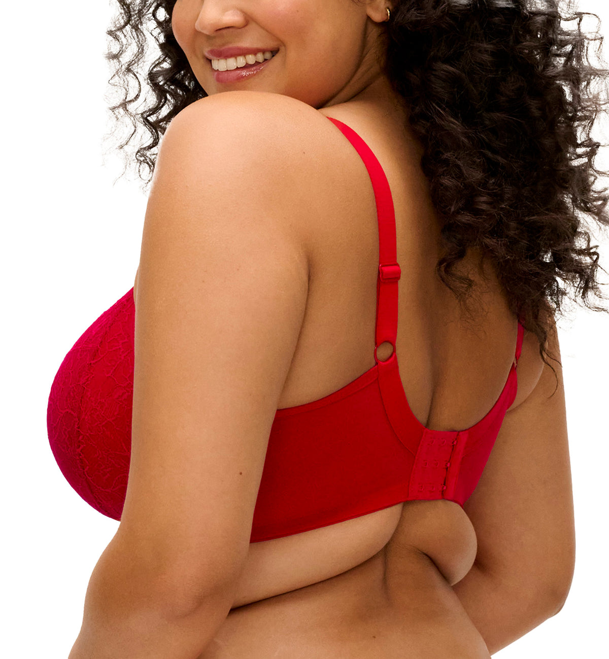 Elomi Brianna Plunge Underwire Bra (8080),32GG,Haute Red - Haute Red,32GG