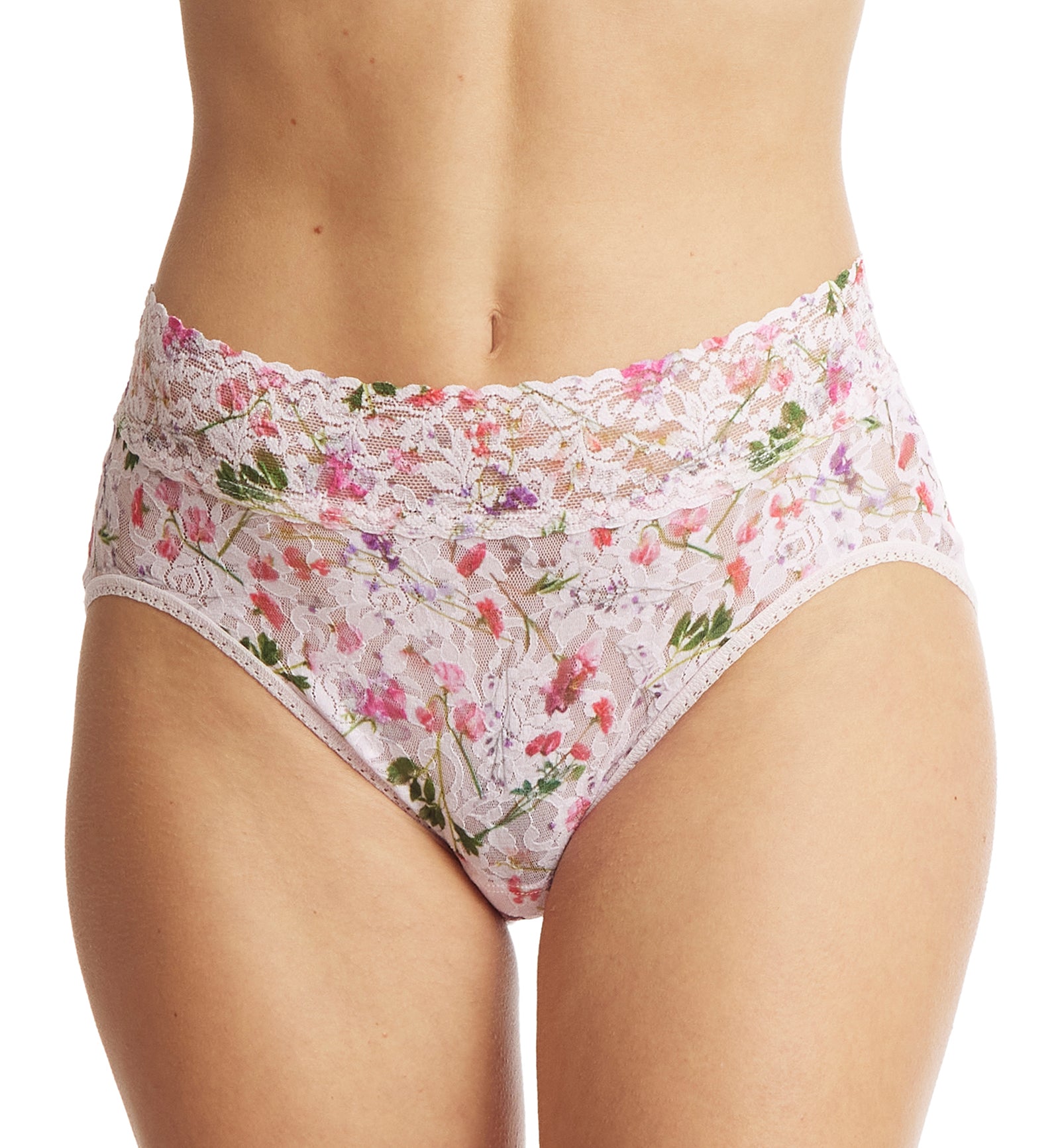 Hanky Panky Signature Lace Printed French Brief (PR461),Medium,Rise and Vines - Rise and Vines,Medium