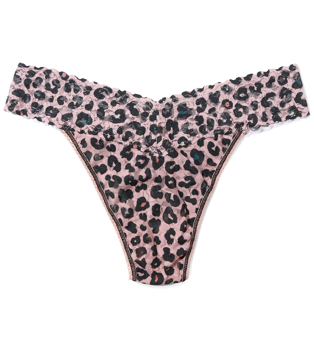 Hanky Panky Signature Lace Printed Original Rise Thong (PR4811P),Lucky Leopard - Lucky Leopard,One Size