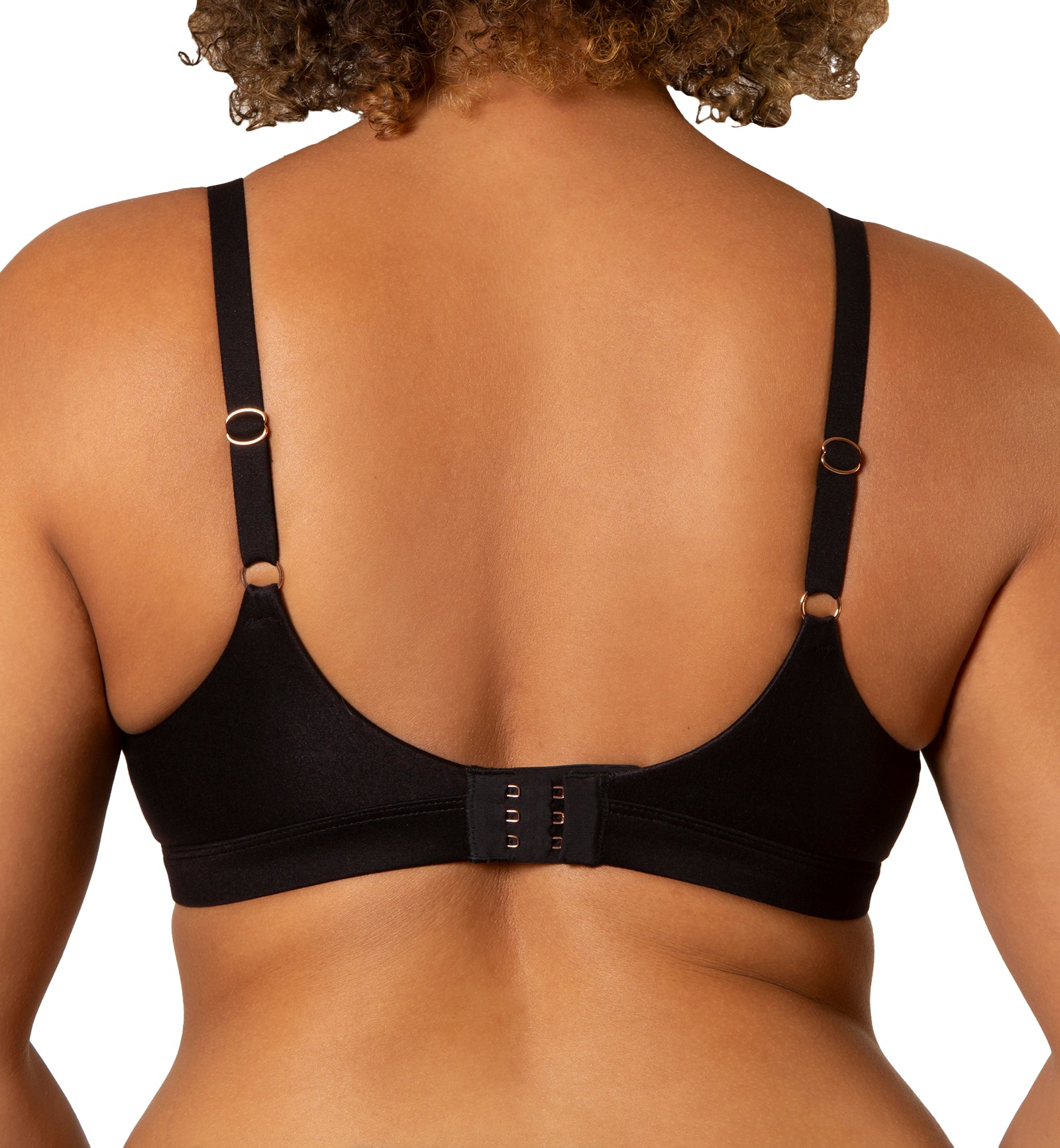 Freedom Molded Plunge Wireless Bra (FREEDOMBRA),28F,Black - Black,28F