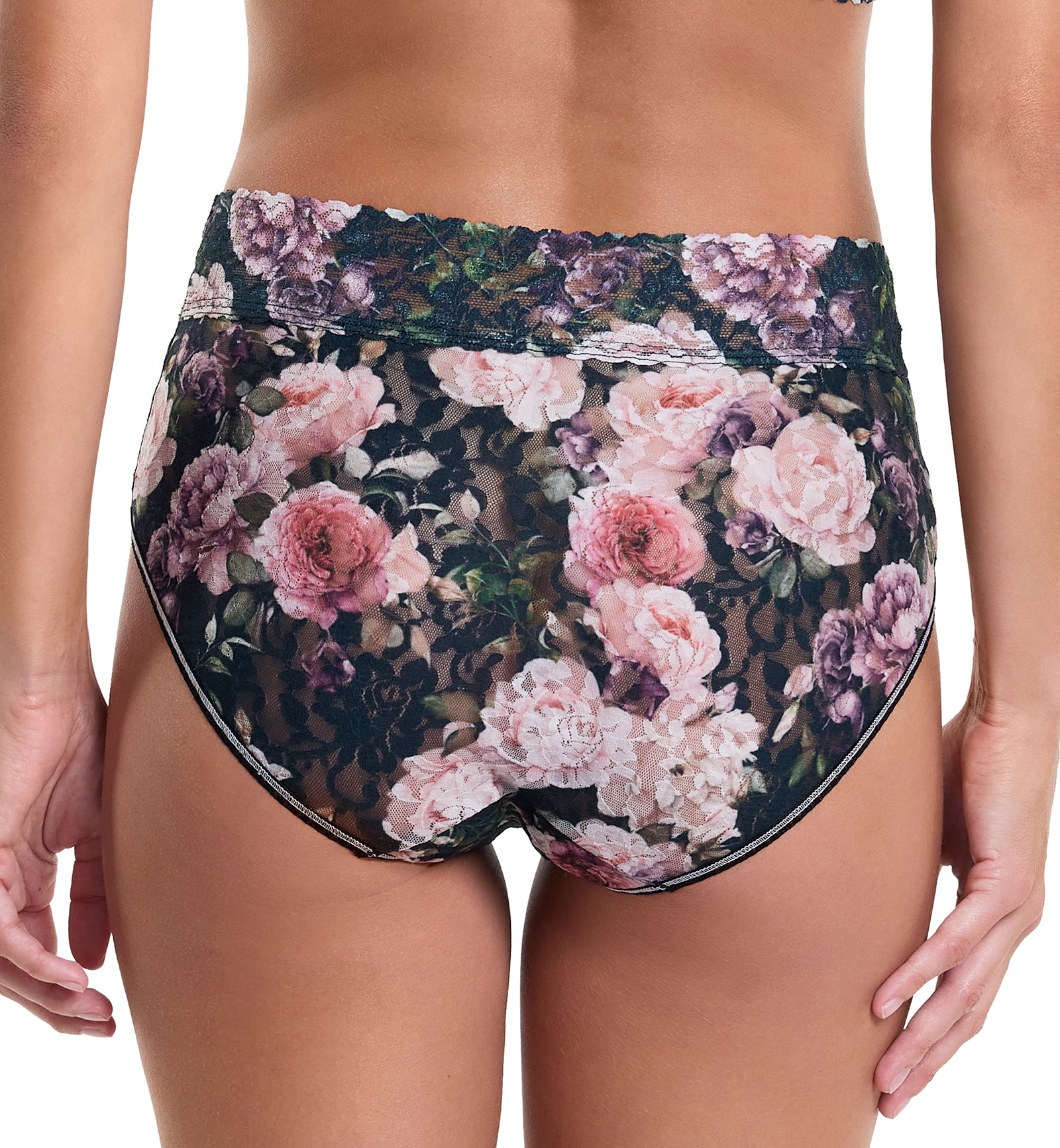 Hanky Panky Signature Lace Printed French Brief (PR461),Small,Romantique - Romantique,Small