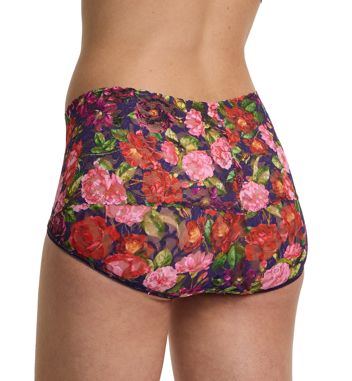 Hanky Panky Retro Lace Printed V-kini (PR9K2124),Small,Winters Tale - Winters Tale,Small