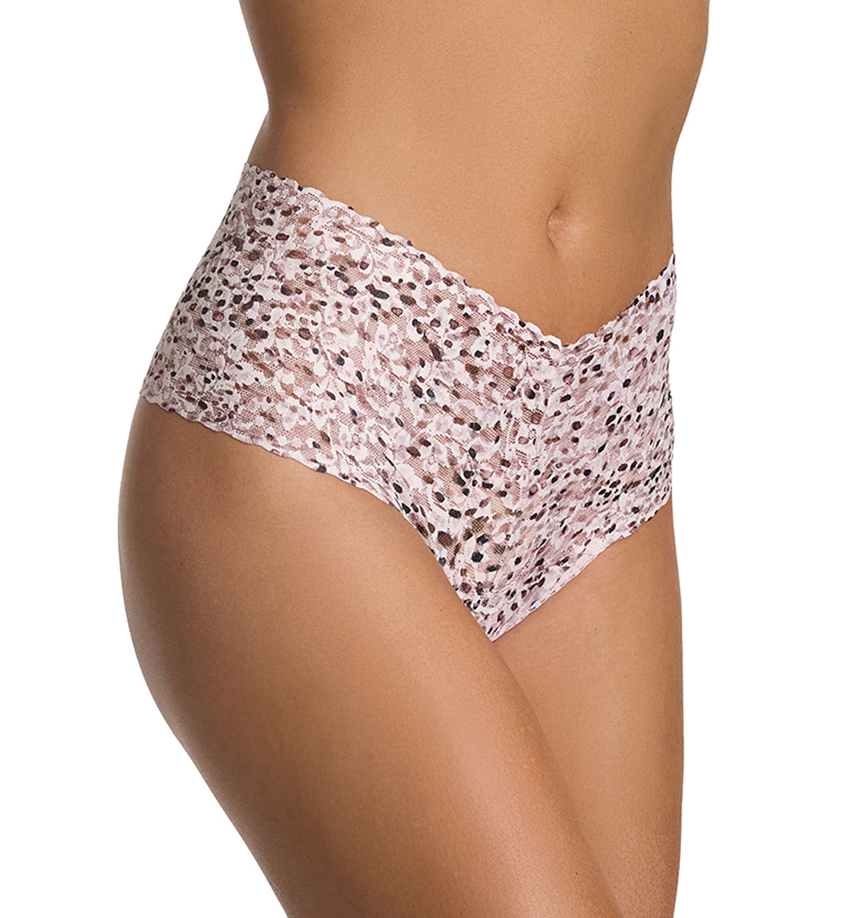Hanky Panky Printed Retro Lace Thong (PR9K1926),Unconventional - Unconventional,One Size
