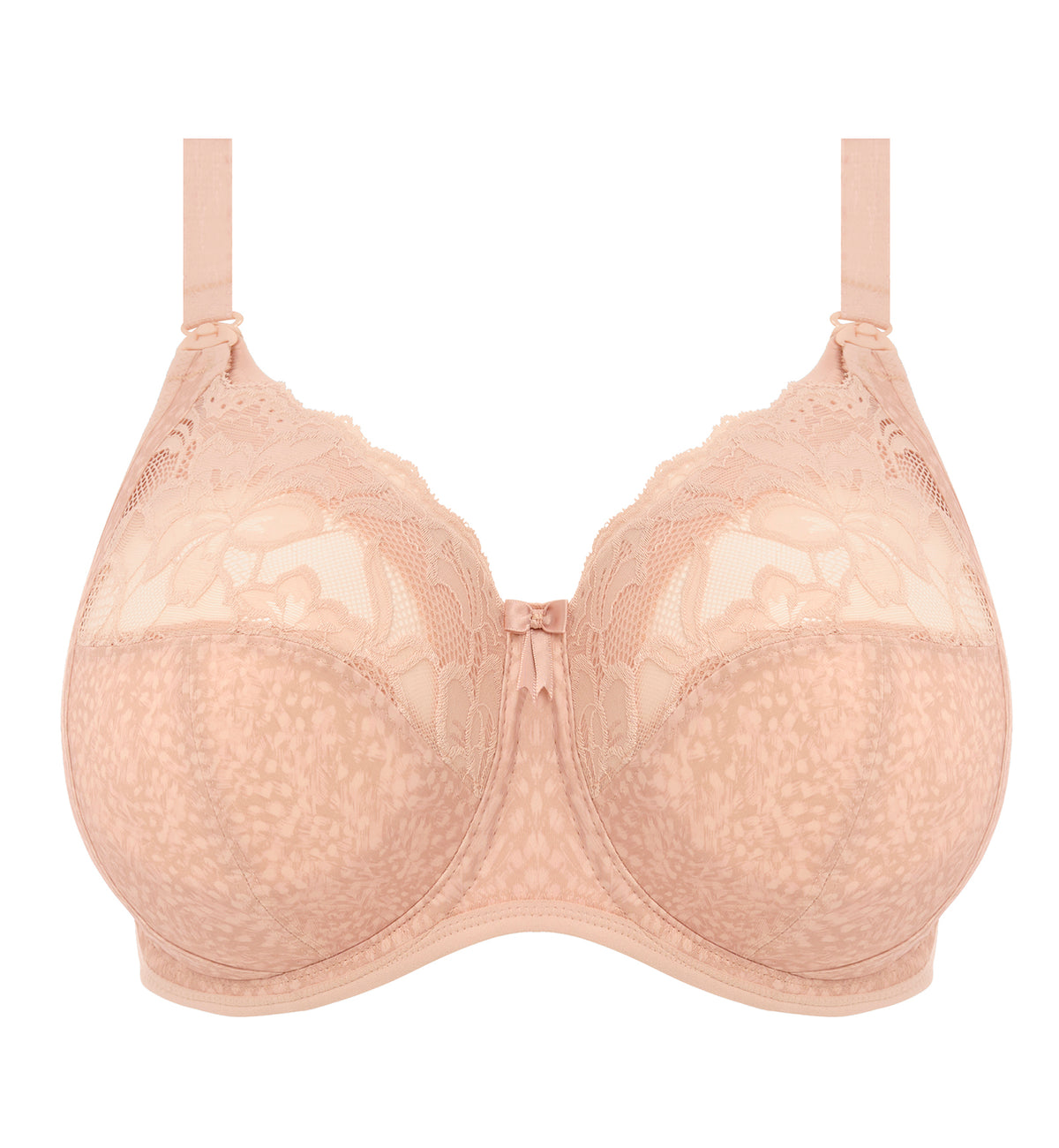 Elomi Molly Stretch Lace Underwire Nursing Bra (4542),32GG,Cameo Rose - Cameo Rose,32GG